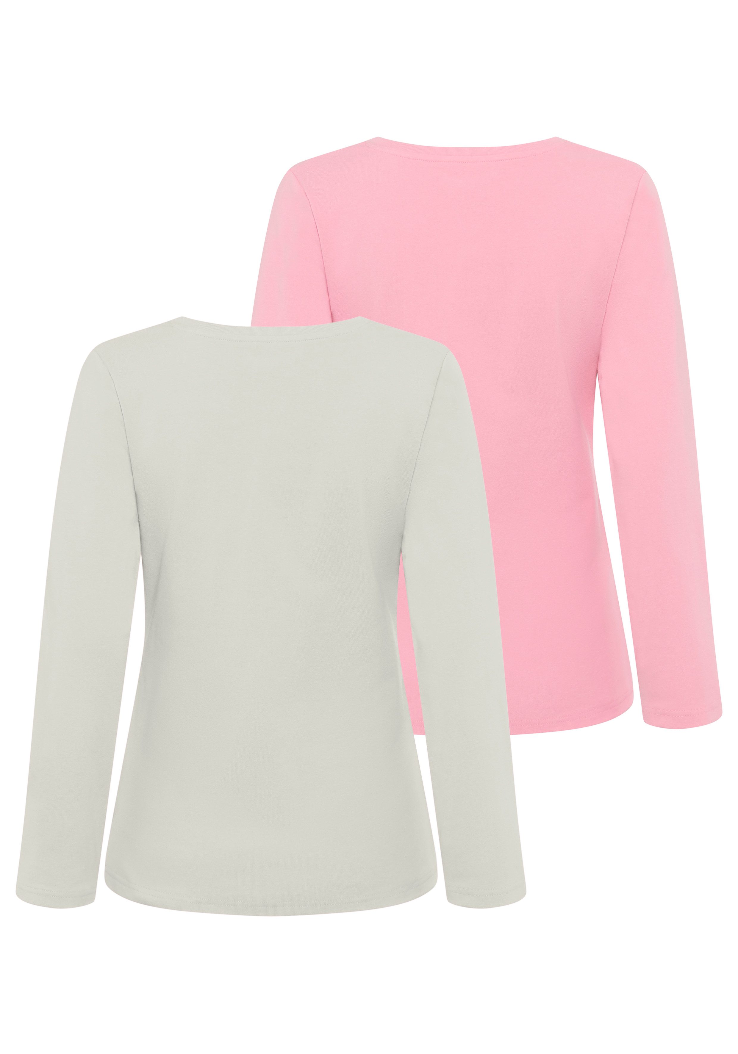 Neun Monate Zwangerschapsshirt 2-Pack Voedingsshirts met praktische opening (2-delig)