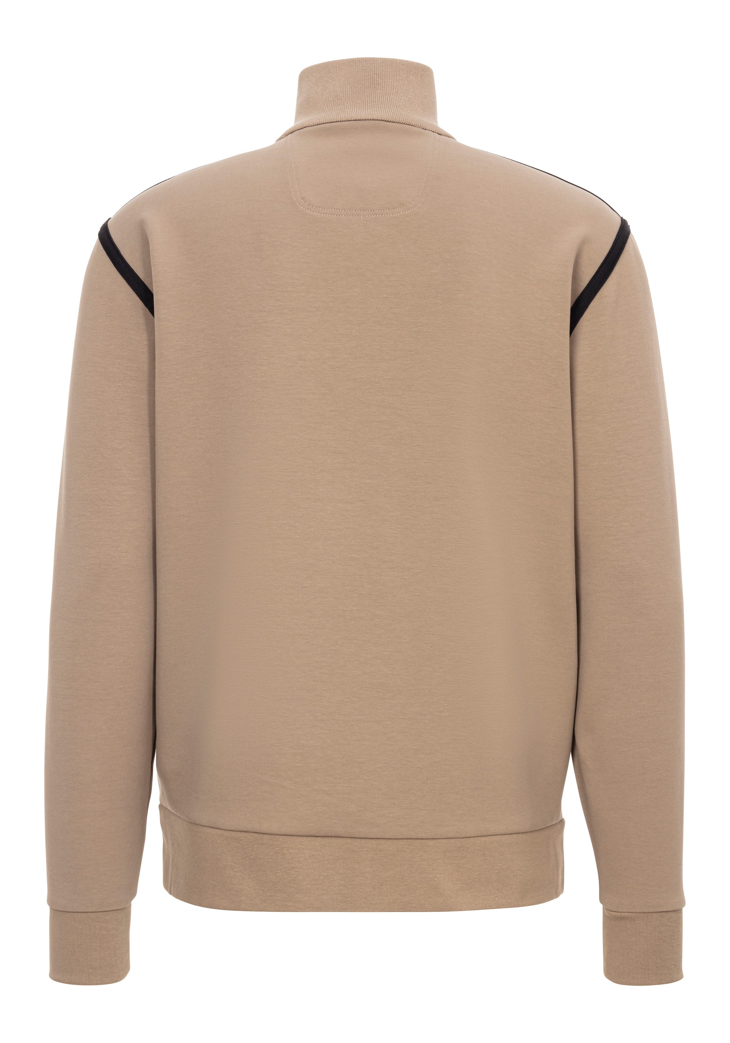 BOSS GREEN Sweatvest Skaz Tape met opstaande kraag