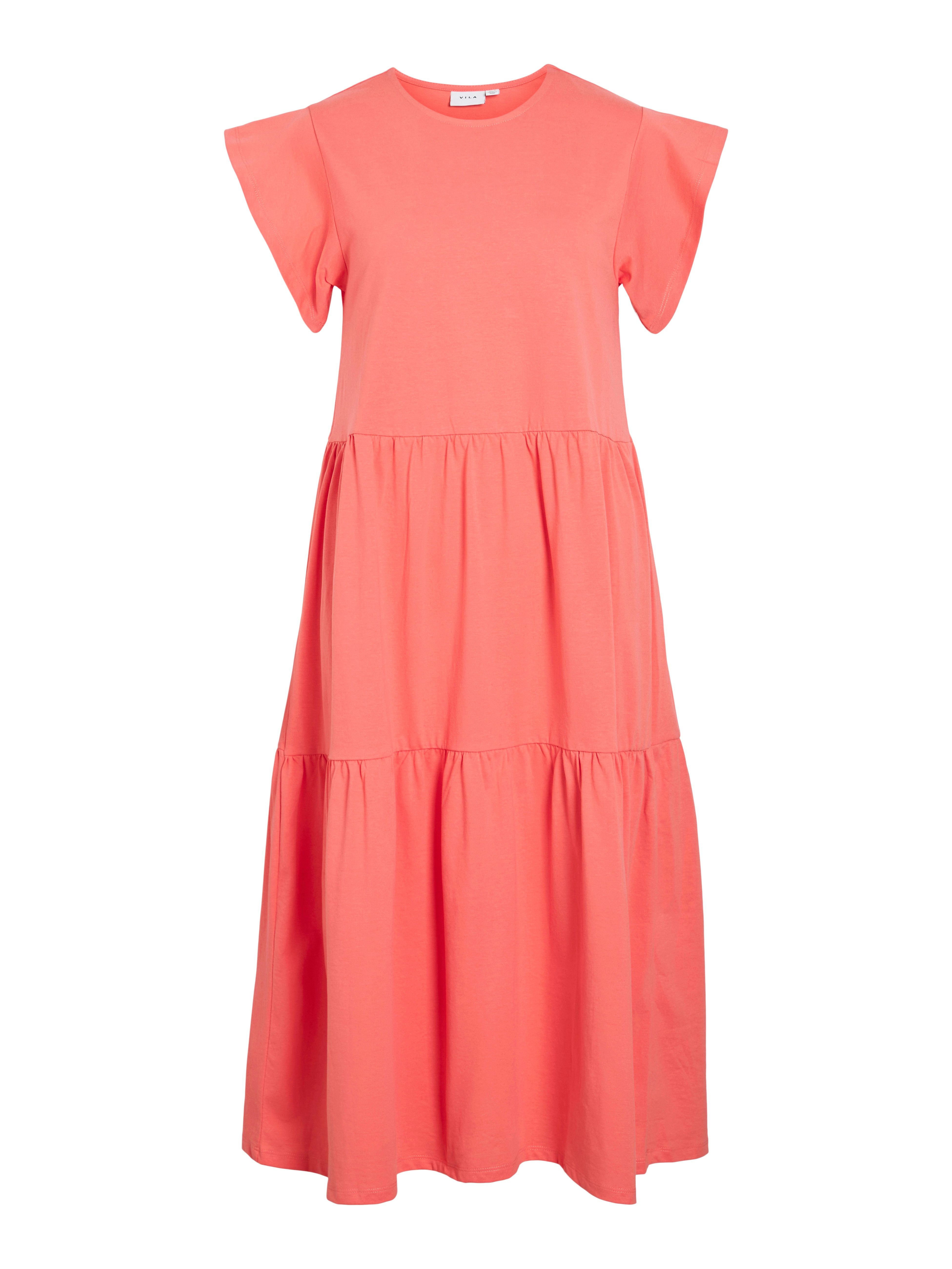 Vila Zomerjurk VISUMMER S/S MIDI DRESS - NOOS