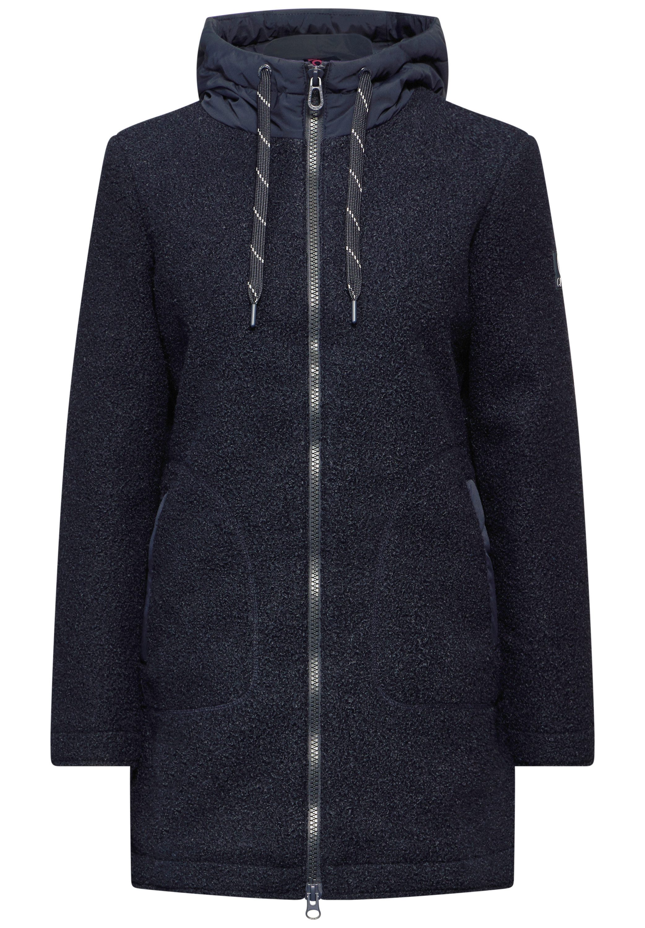 Cecil Korte jas in wol-look
