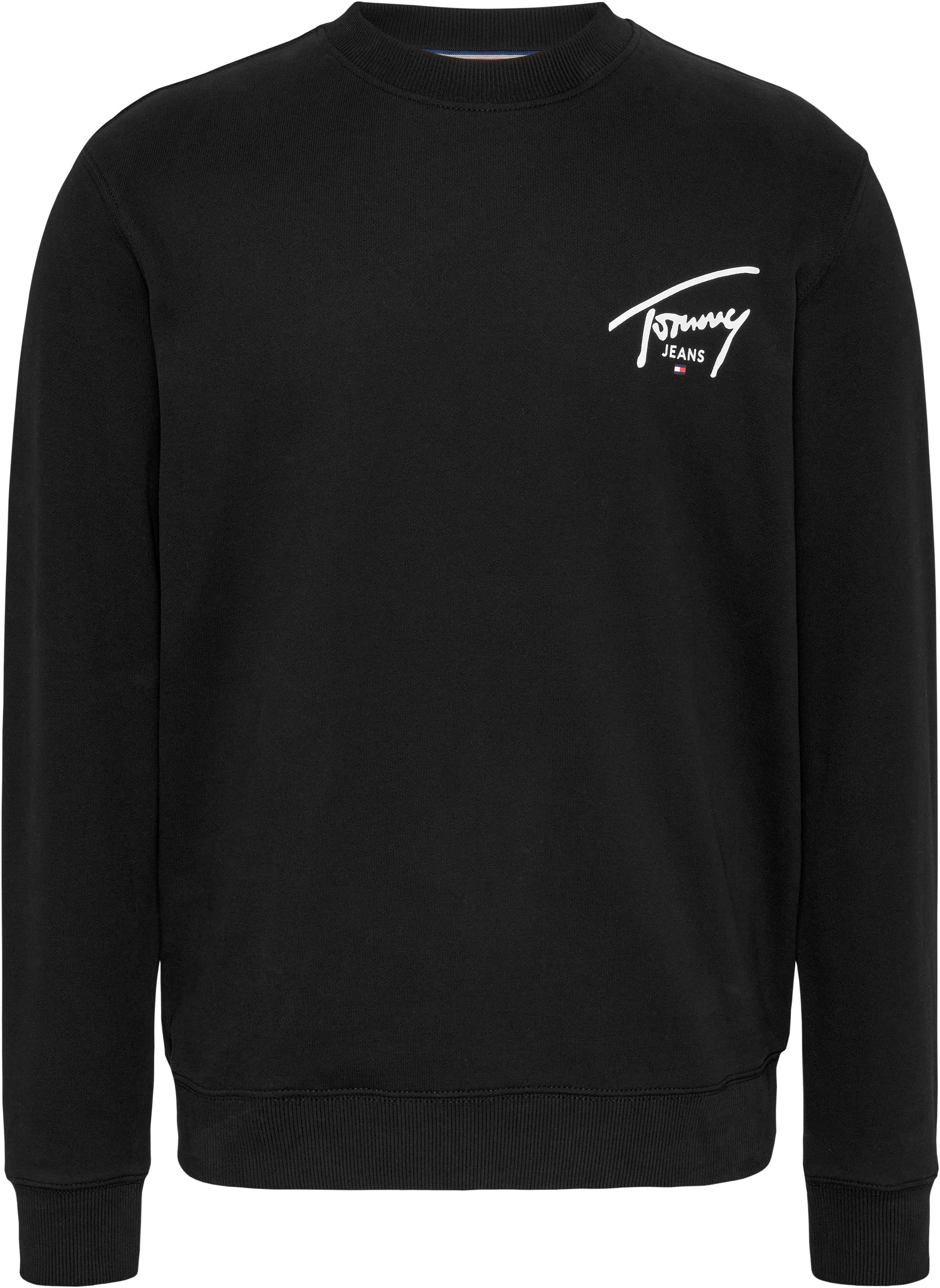 Tommy Jeans Plus Sweater TJM REG ENTRY GRAPHIC CREW EXT Grote maten met logo-inscriptie