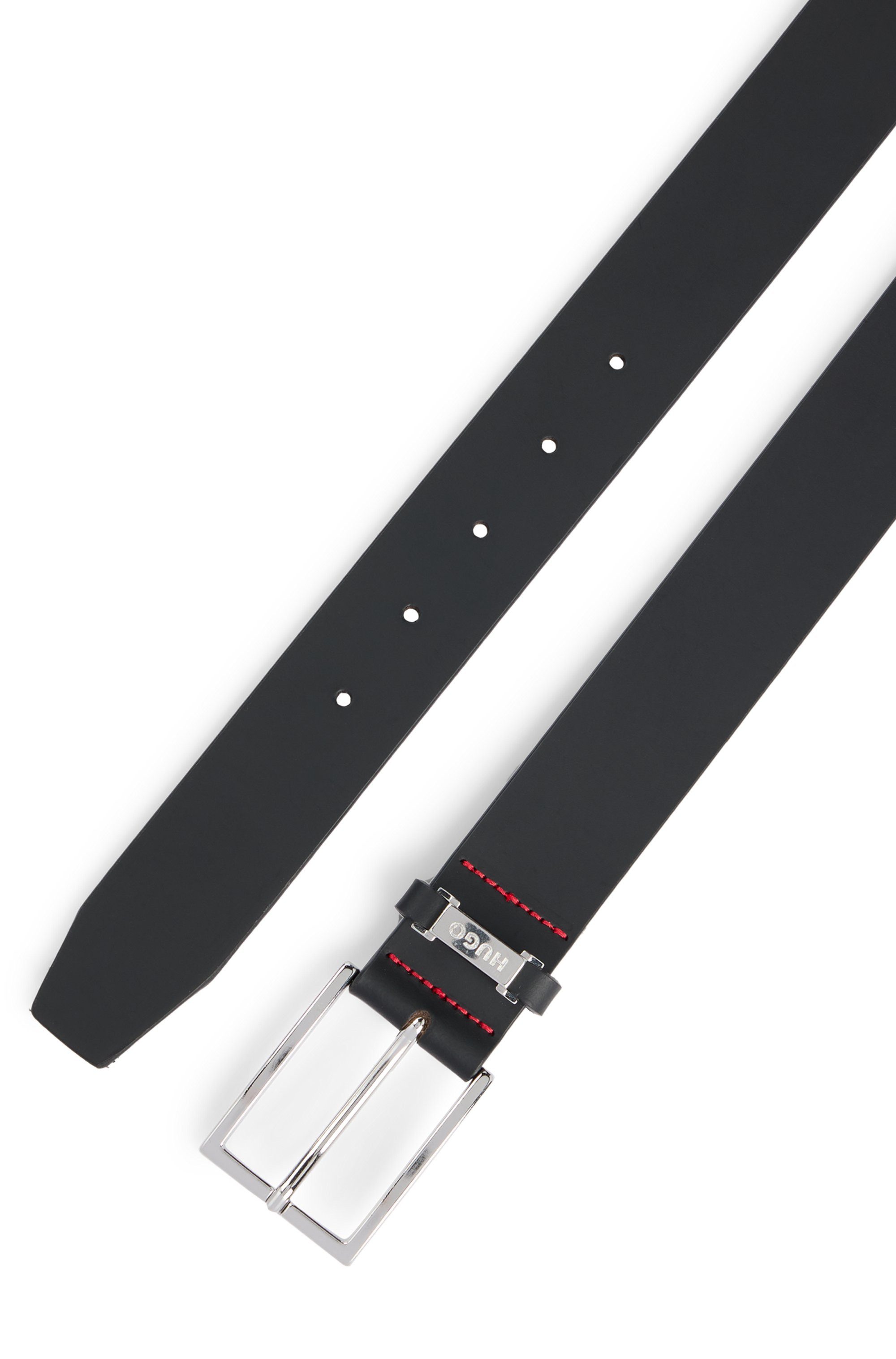 HUGO Leren riem Gabriel_Sz35 Met merkembleem van HUGO