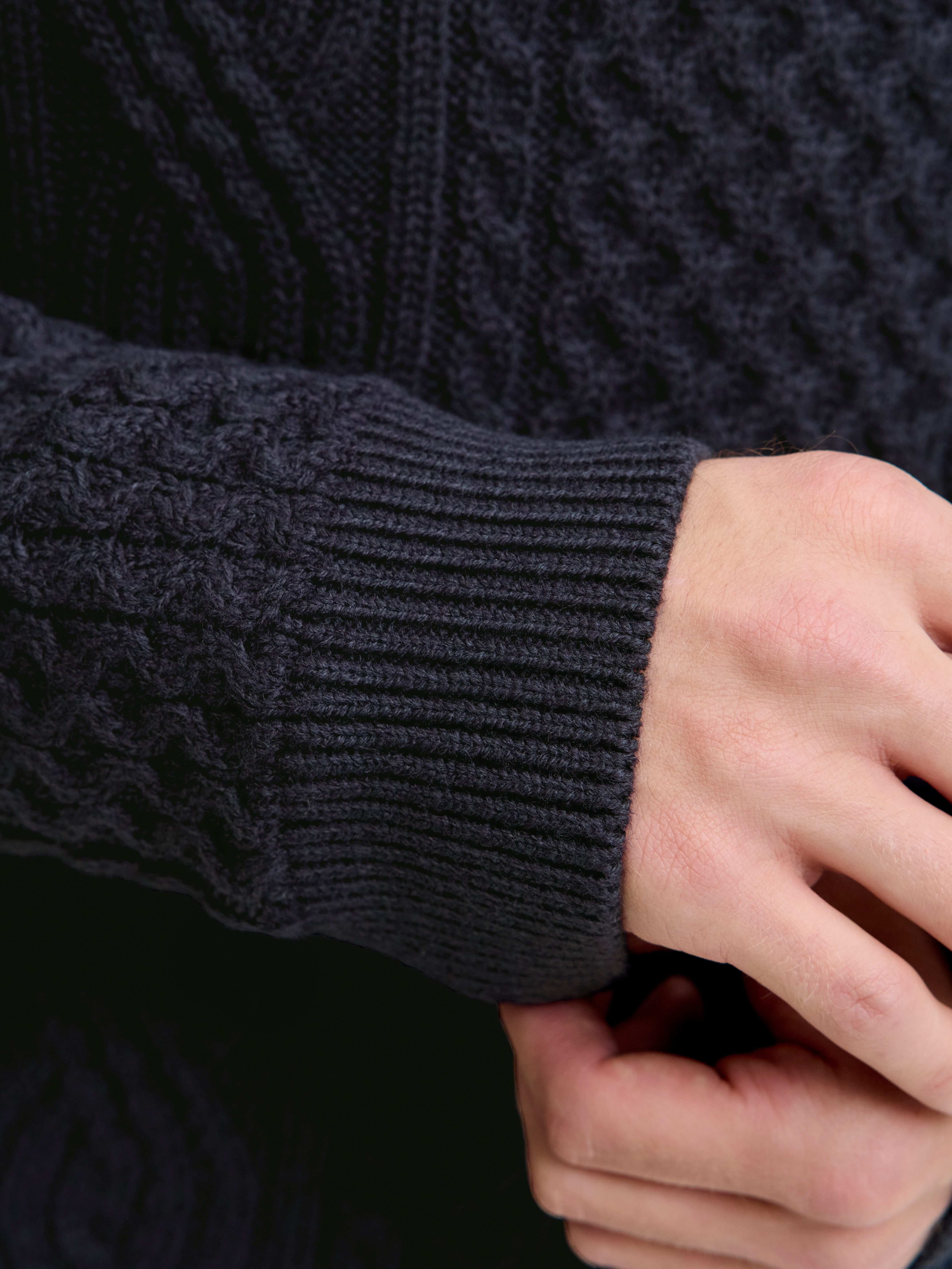 Jack & Jones Gebreide trui JPRBLUSEAN KNIT CABLE CREW NECK SN