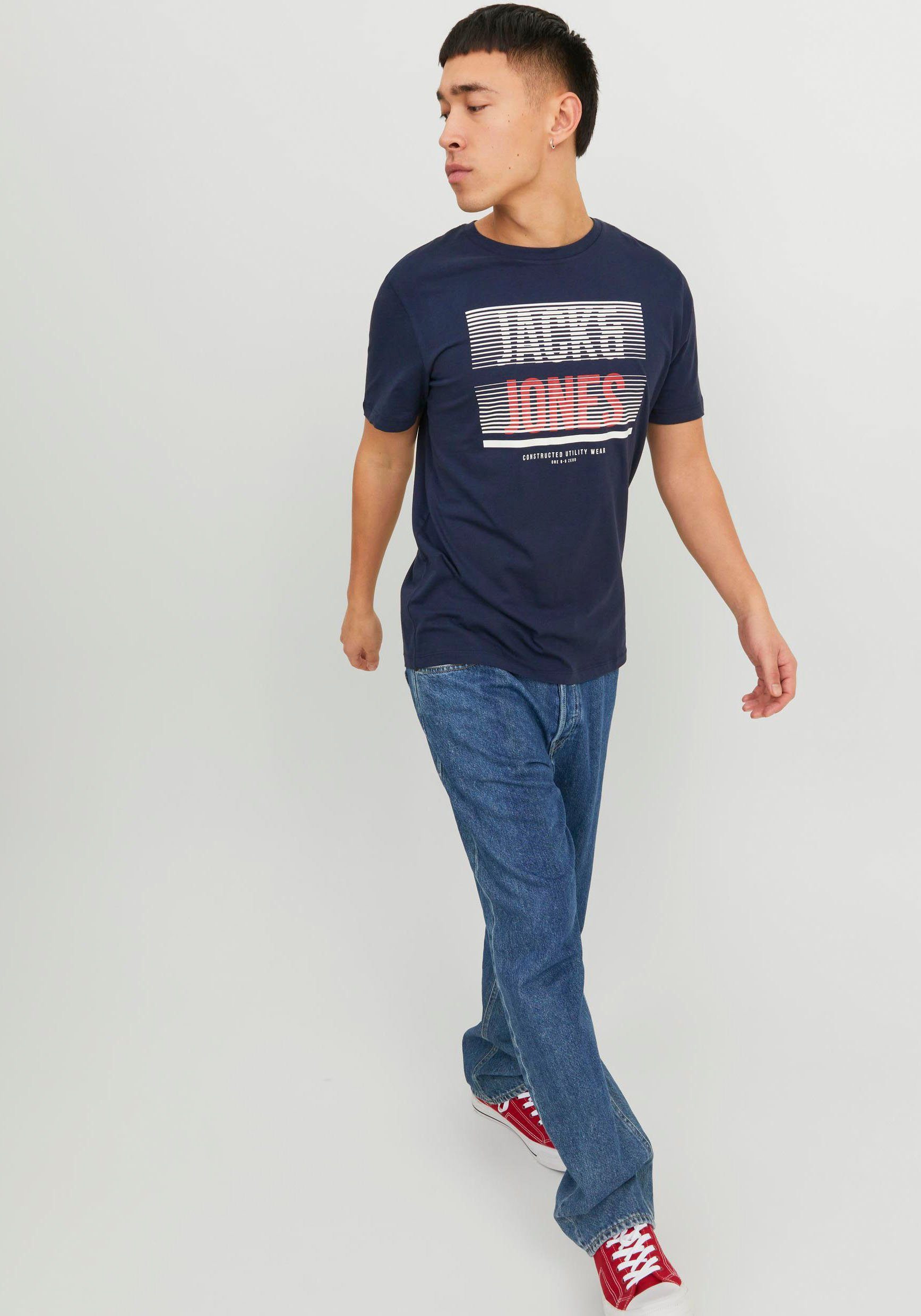 Jack & Jones Shirt met korte mouwen JJBRIX TEE SS CREW NECK