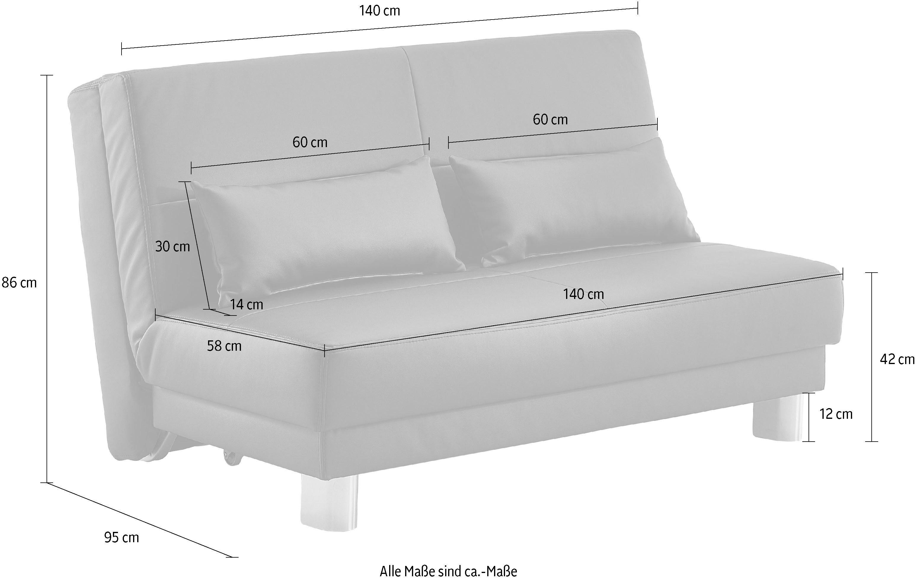 INOSIGN Slaapbank GINA in een handomdraai van bank in bed te veranderen