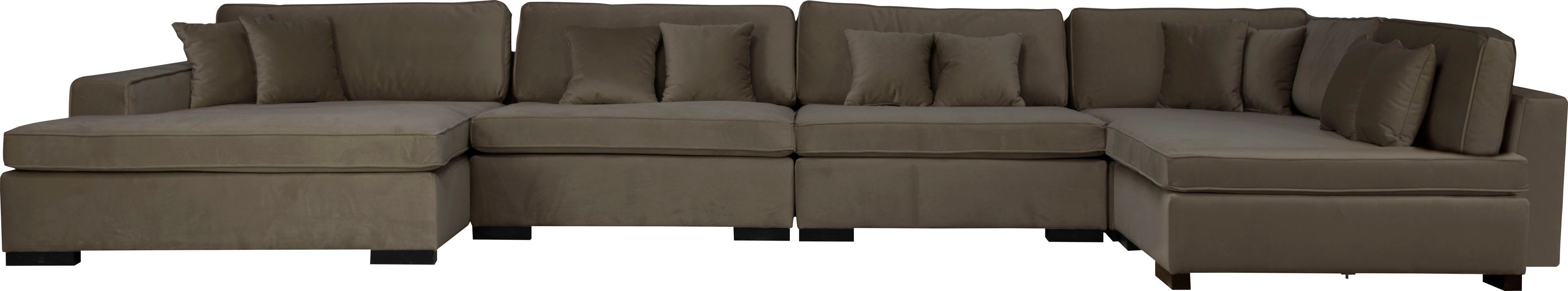 Guido Maria Kretschmer Home&Living Zithoek Skara XXL U-vorm Loungebank XXL met binnenveringsinterieur, in vele overtrekkwaliteiten