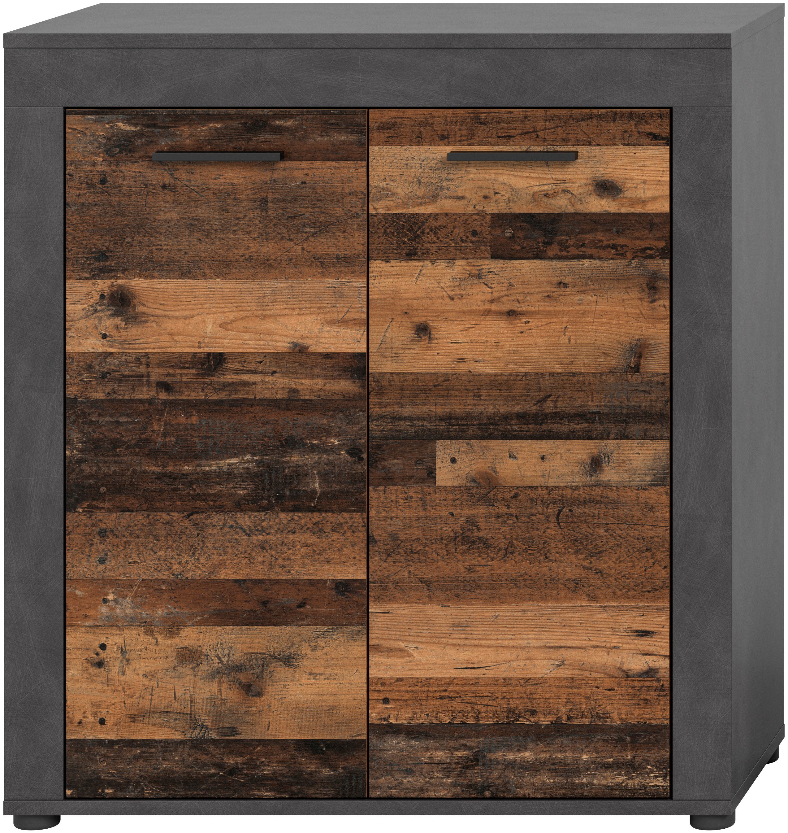 INOSIGN Highboard Aosta, Hoogte 88 cm, in verschillende kleuren met 2 deuren en 3 vakken, woonkamer, commode, kast
