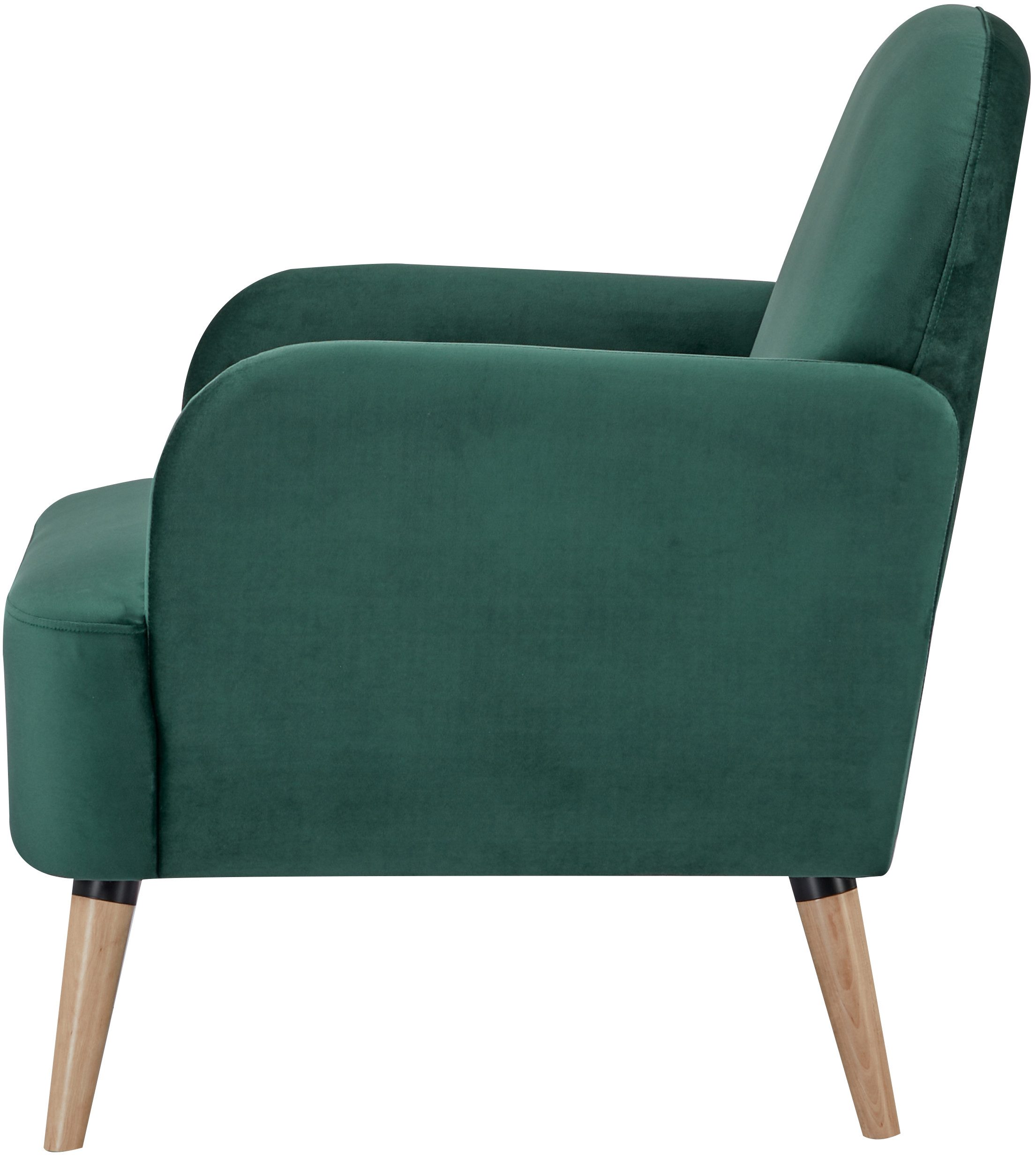 Home affaire Fauteuil NAFLA, TV-stoel in fluweel en geweven stof