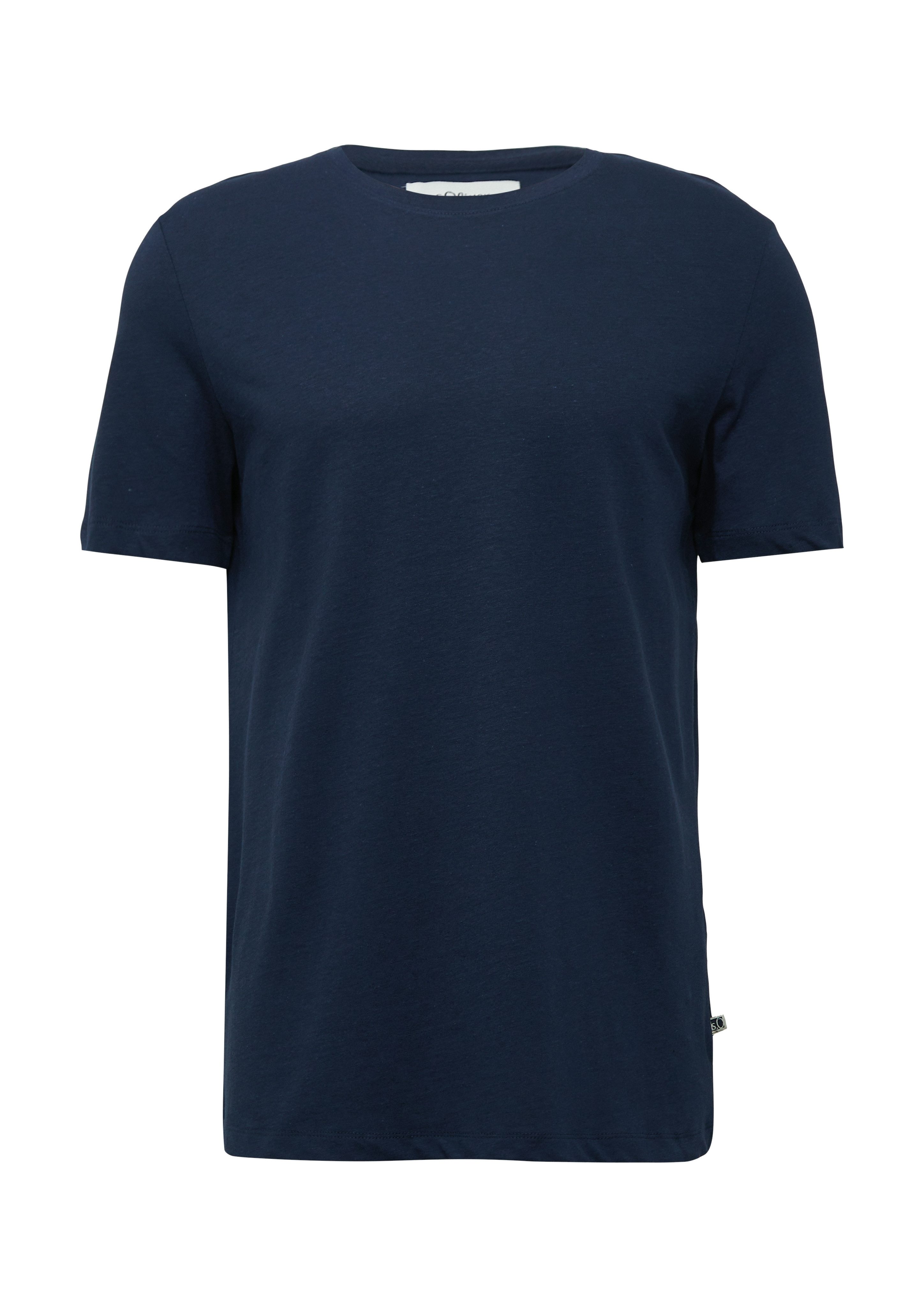 s.Oliver T-shirt met aandeel linnen