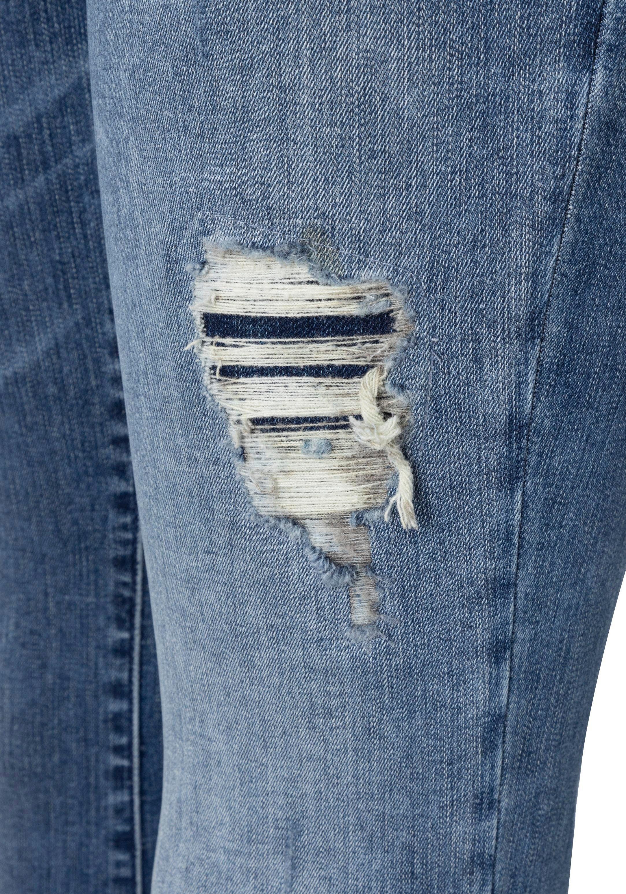 MAC 3/4 jeans Dream Kick Modieus verkorte en licht uitlopende zoom