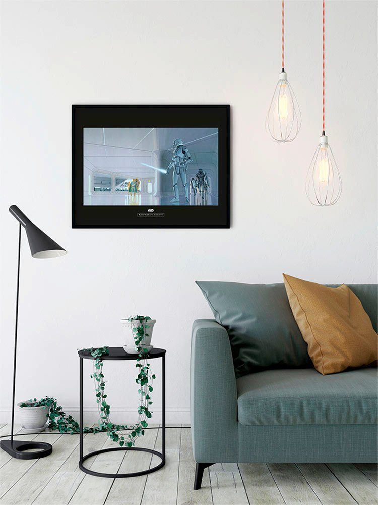 Komar Wanddecoratie Star Wars Classic RMQ Stormtrooper Hallway Wanddecoratie voor de kinderkamer - zonder lijst (1 stuk)