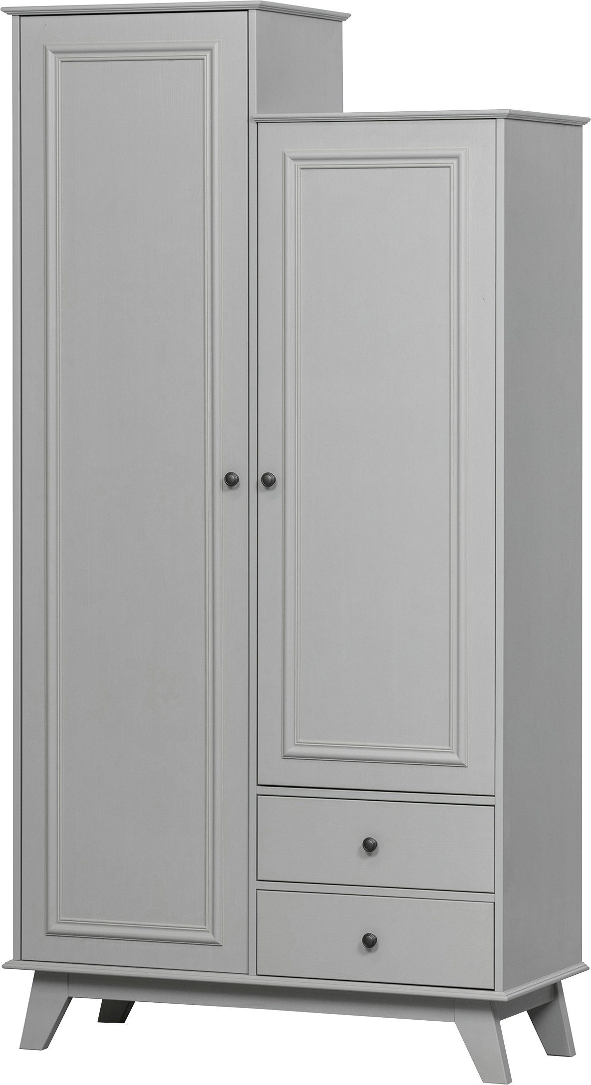 WOOOD Kledingkast Lily massief dennenhout, met kledingstang, h 190 cm x b 98 cm