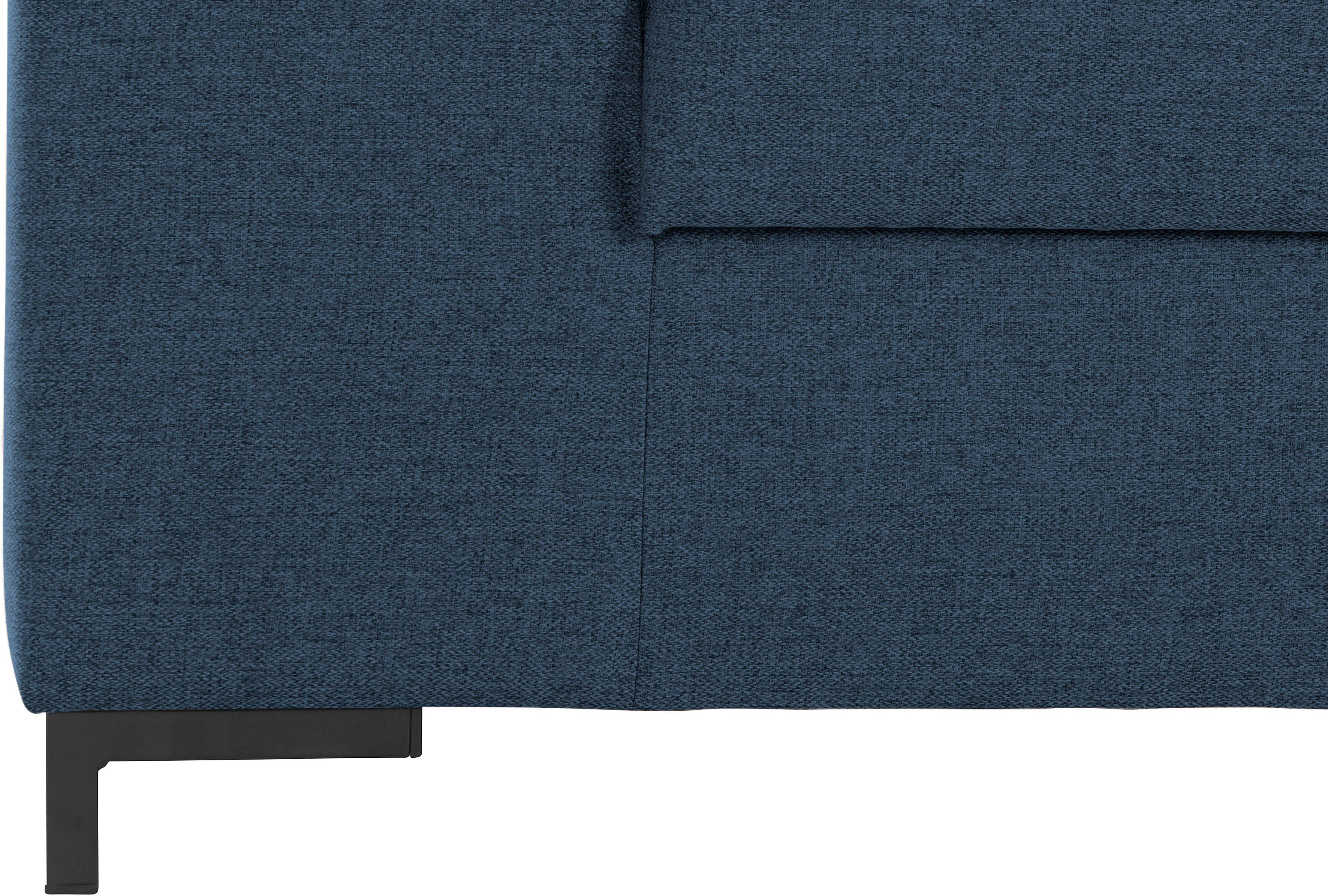 DOMO collection 2-zitsbank Ledas kubisch en comfortabel, platte armleuningen, elegante voet,
