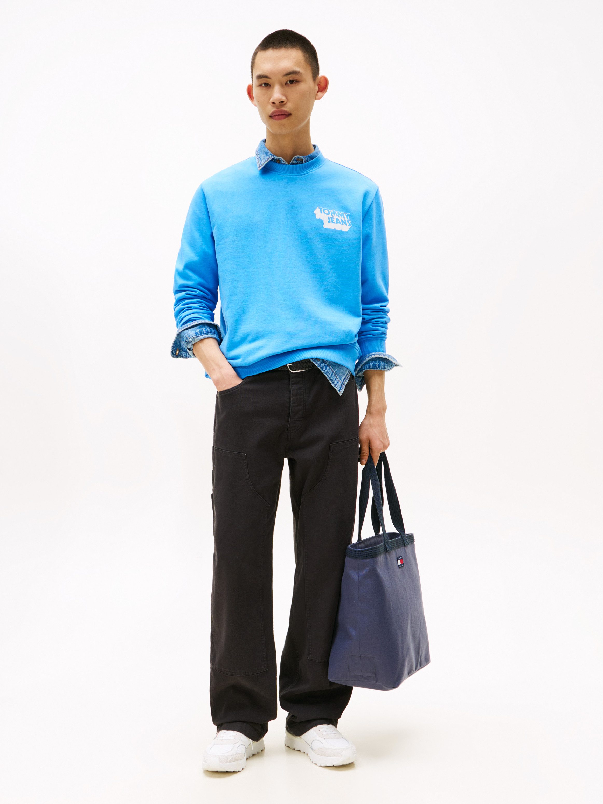 TOMMY JEANS Sweatshirt TJM REG STACK CREW EXT