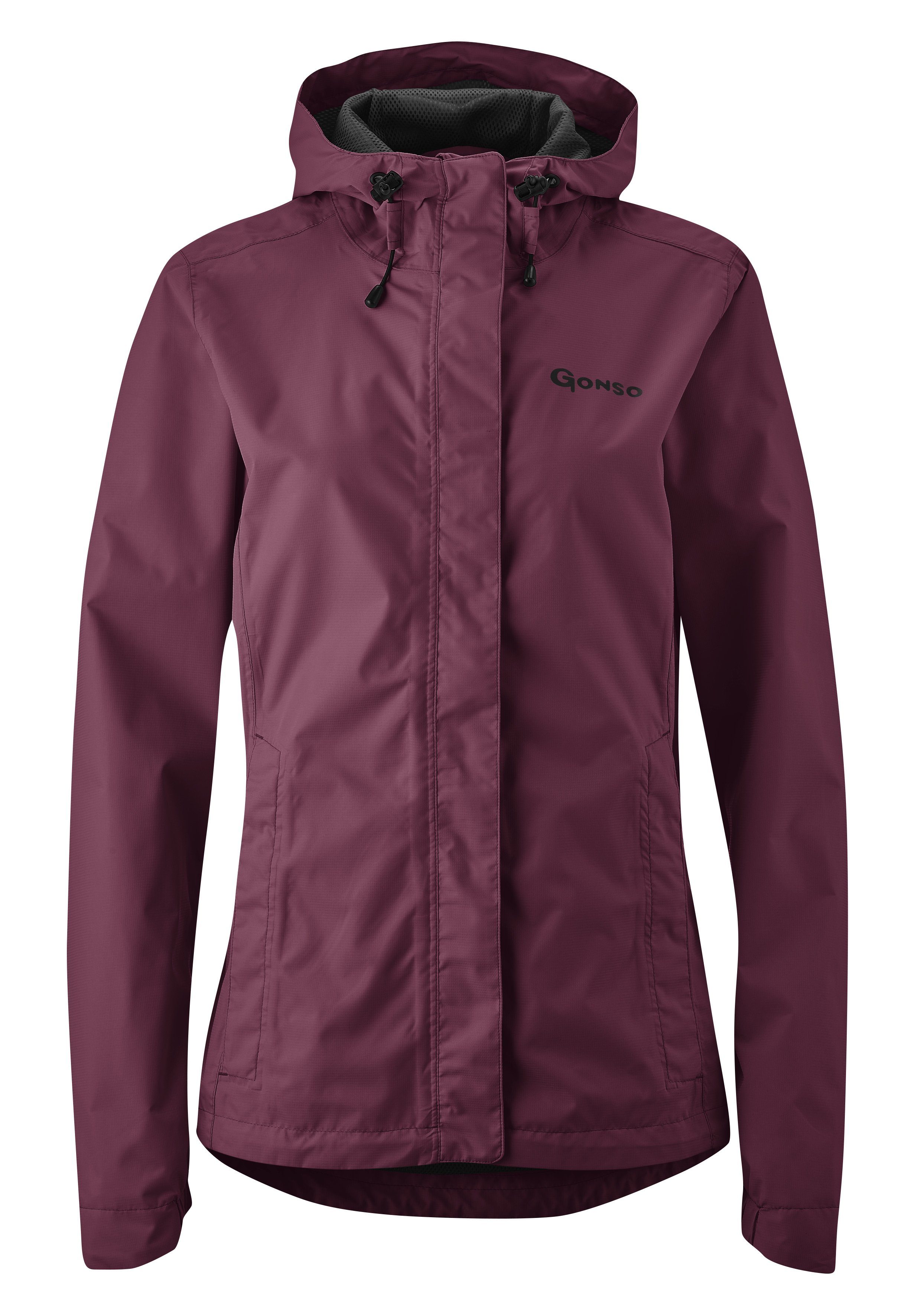 Gonso Fietsjack SURA LIGHT Dames regenjack wind- en waterdicht, fietsjack met capuchon