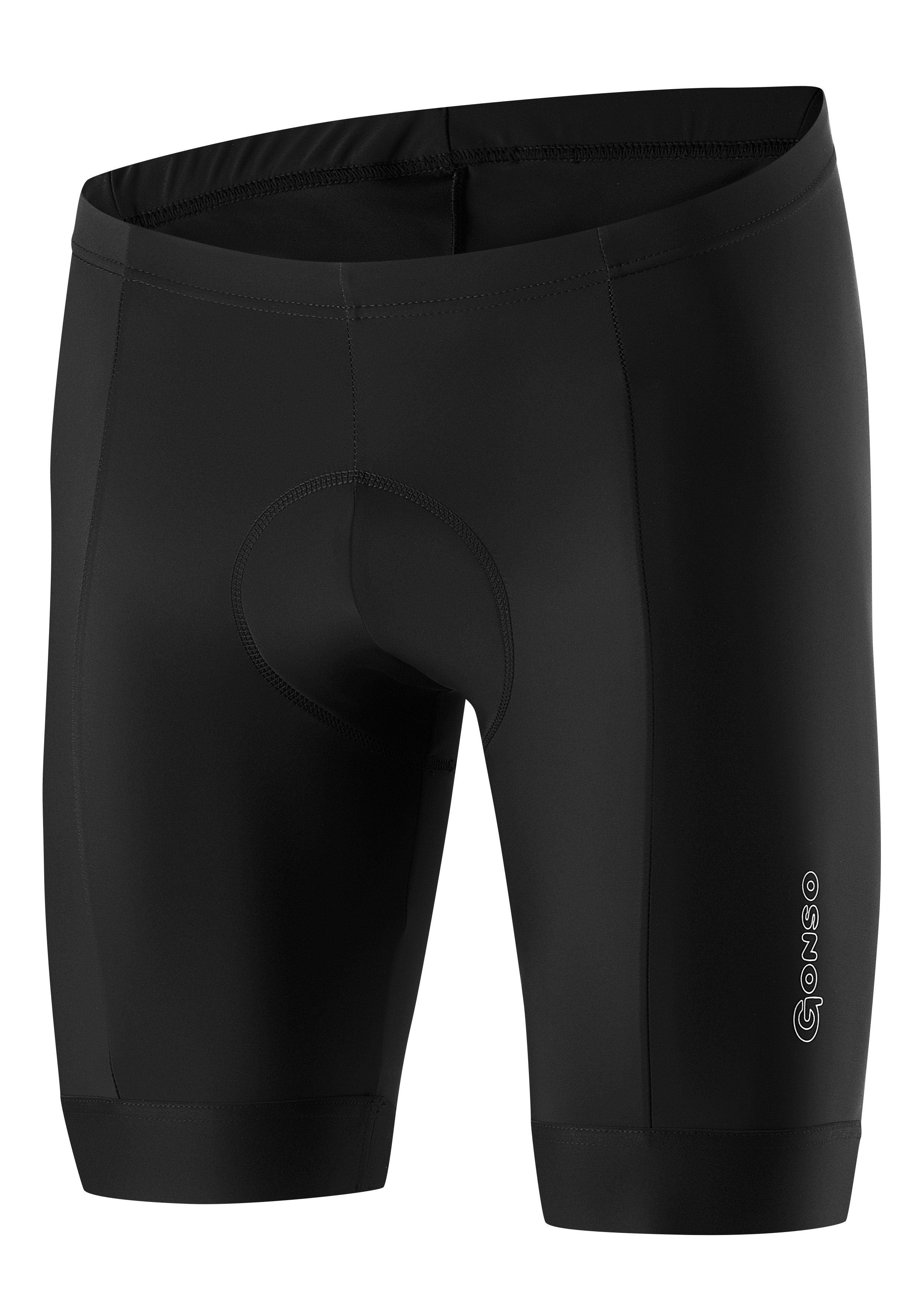 Gonso Fietsbroek Cancun kort fietsbroekje voor heren met zitkussen, robuuste fietsbroek