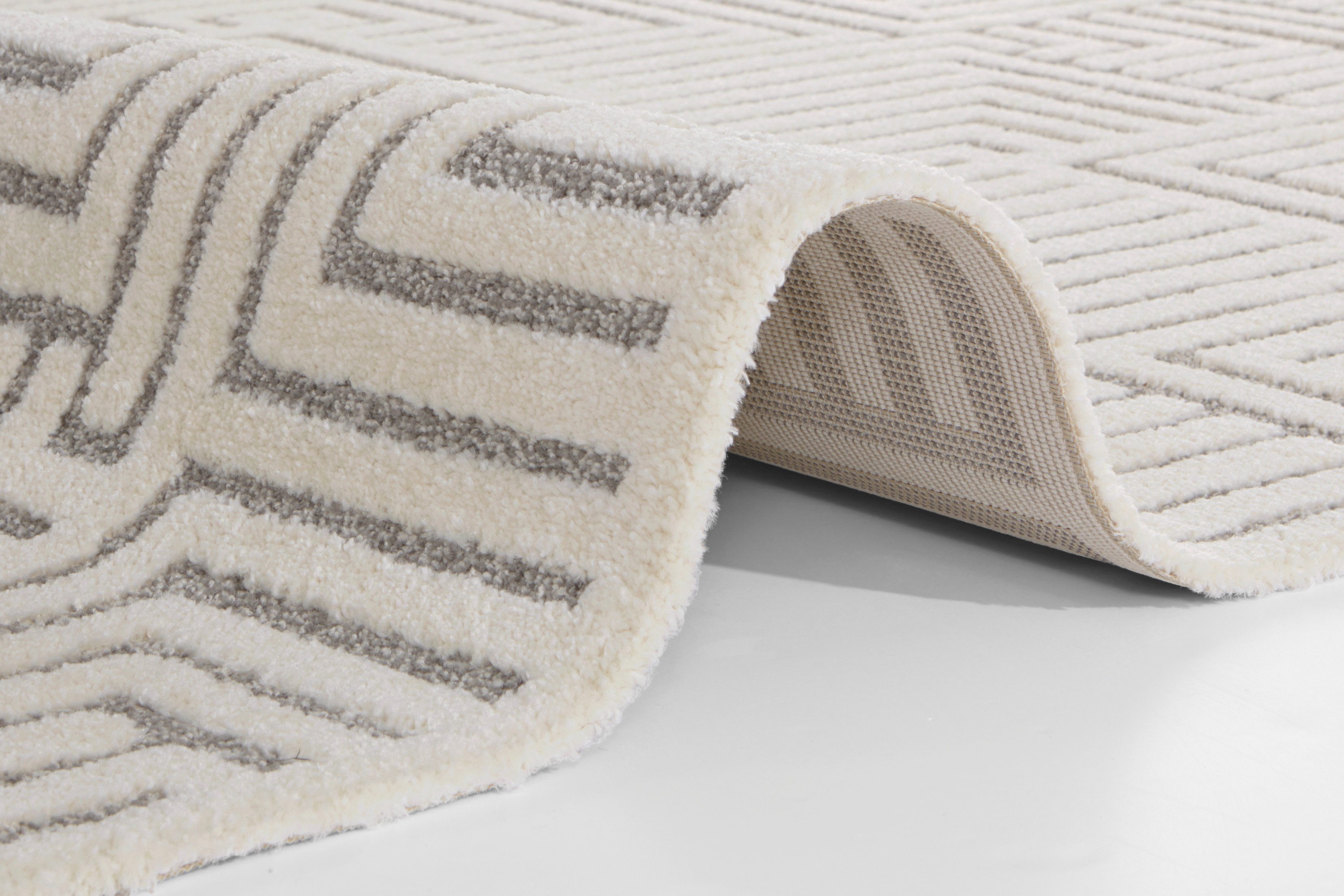 ELLE DECORATION Design-vloerkleed Manipu Zachte korte pool, reliëfeffect, modern, zacht, woonkamer