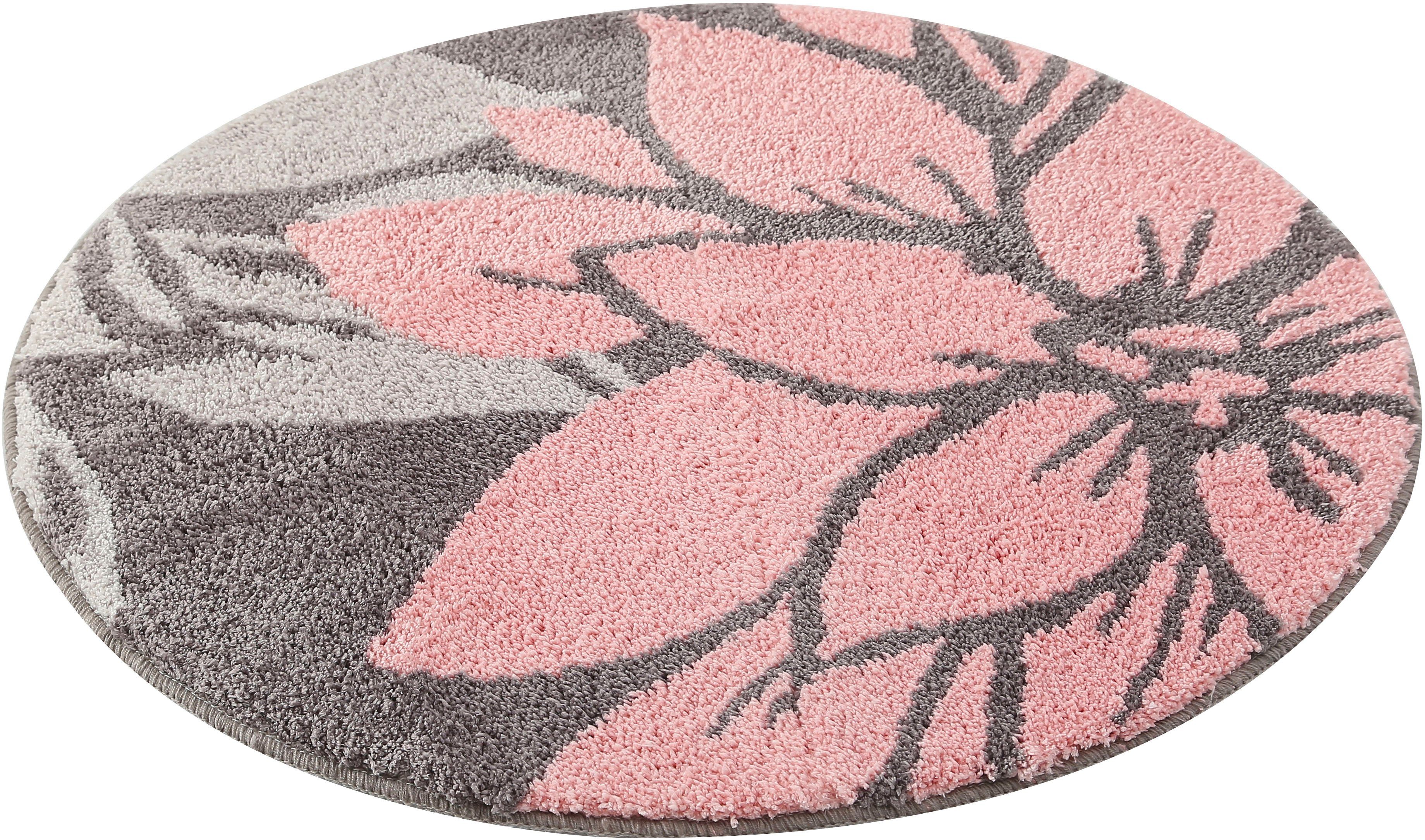 my home Badmat Susan Bloemmotief, badmat, badmatten ook als 3-delige set & rond
