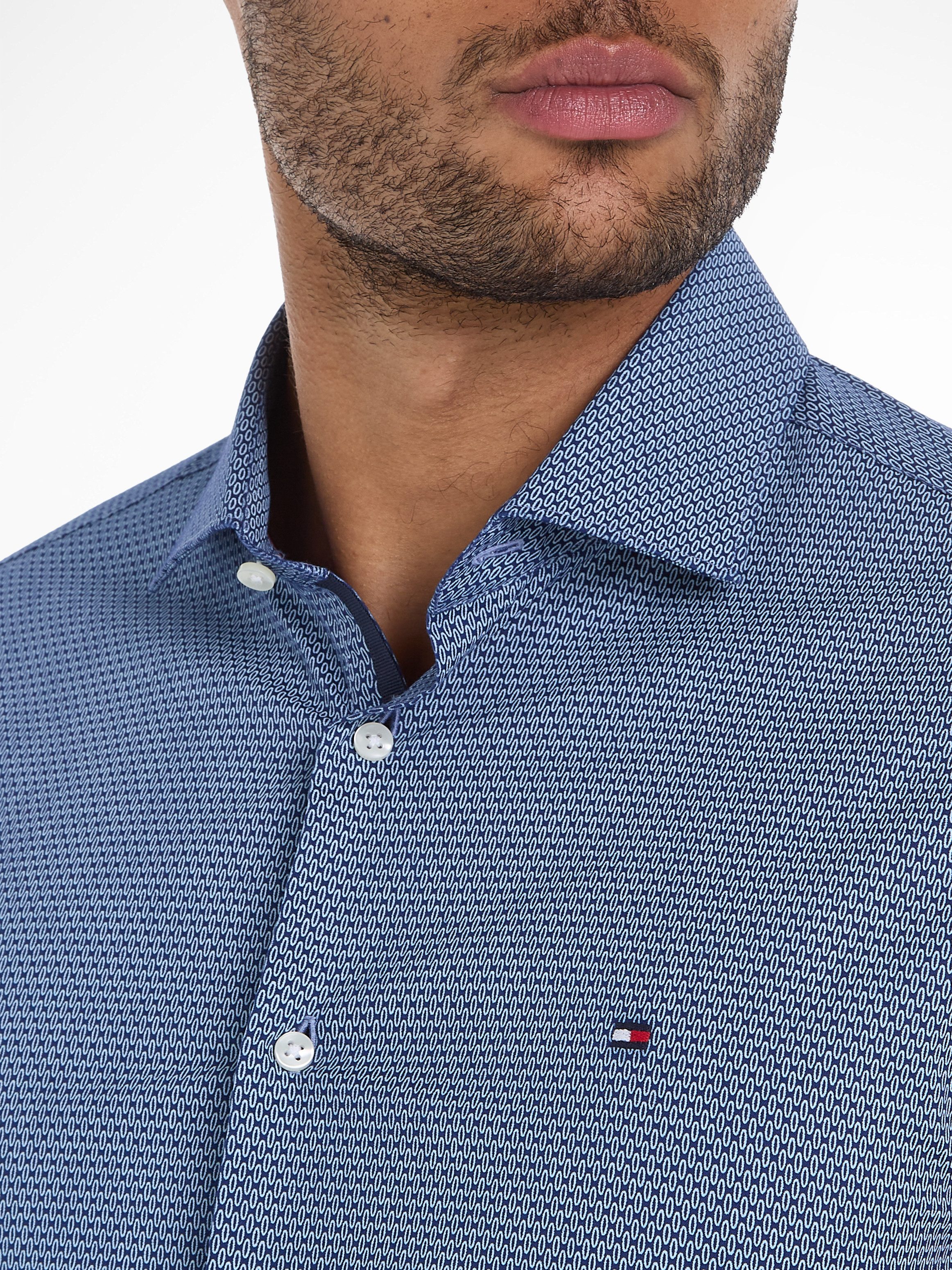 Tommy Hilfiger Businessoverhemd CL STRETCH GEO PRINT SF SHIRT