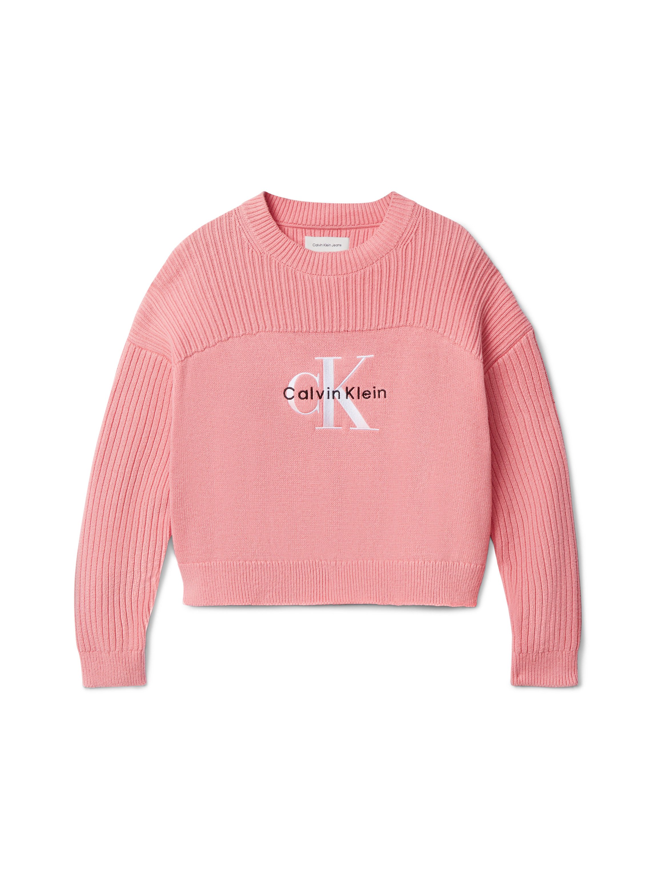 Calvin Klein Gebreide trui MONOLOGO CN SWEATER