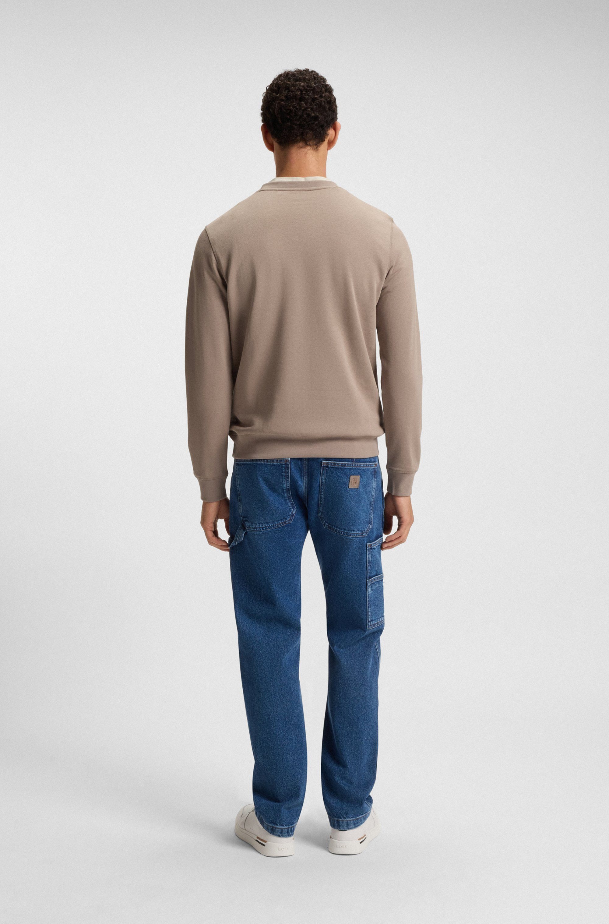 Boss Orange Sweatshirt Westart met boss logo-patch