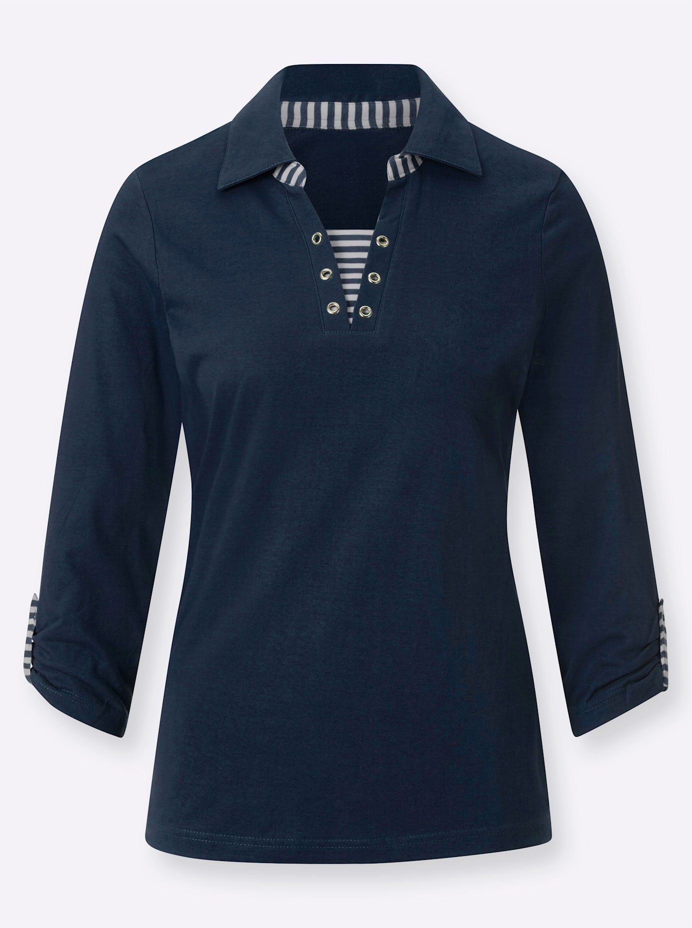 Casual Looks Shirt met 3/4-mouwen Shirt (1-delig)