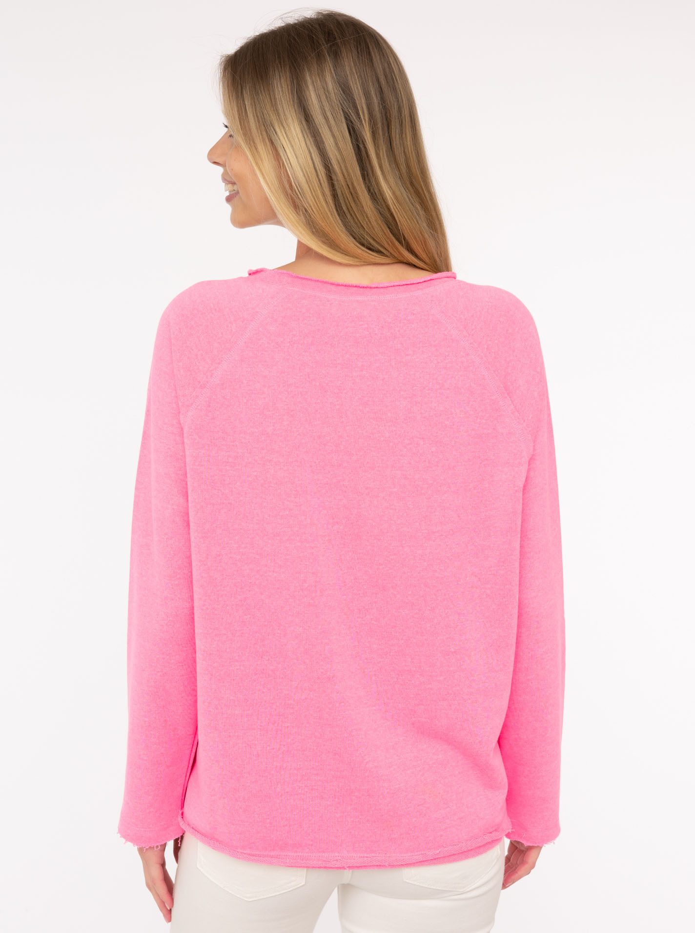 Zwillingsherz Sweater Strandgeluk 2014 met used-look randen en borduursel