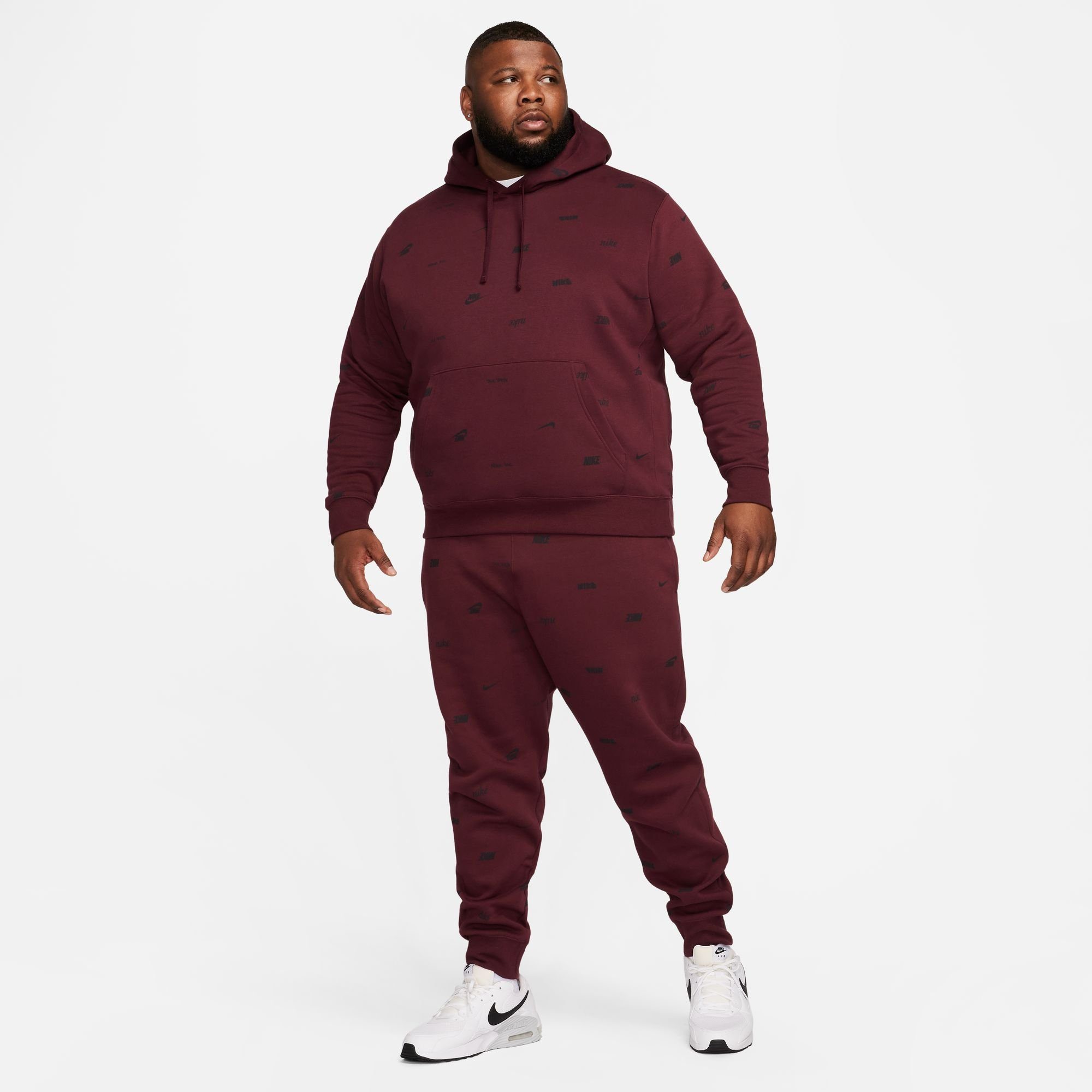 Nike Sportswear Hoodie CLUB FLEECE+ MEN'S ALLOVER PRINT PULLOVER HOODIE