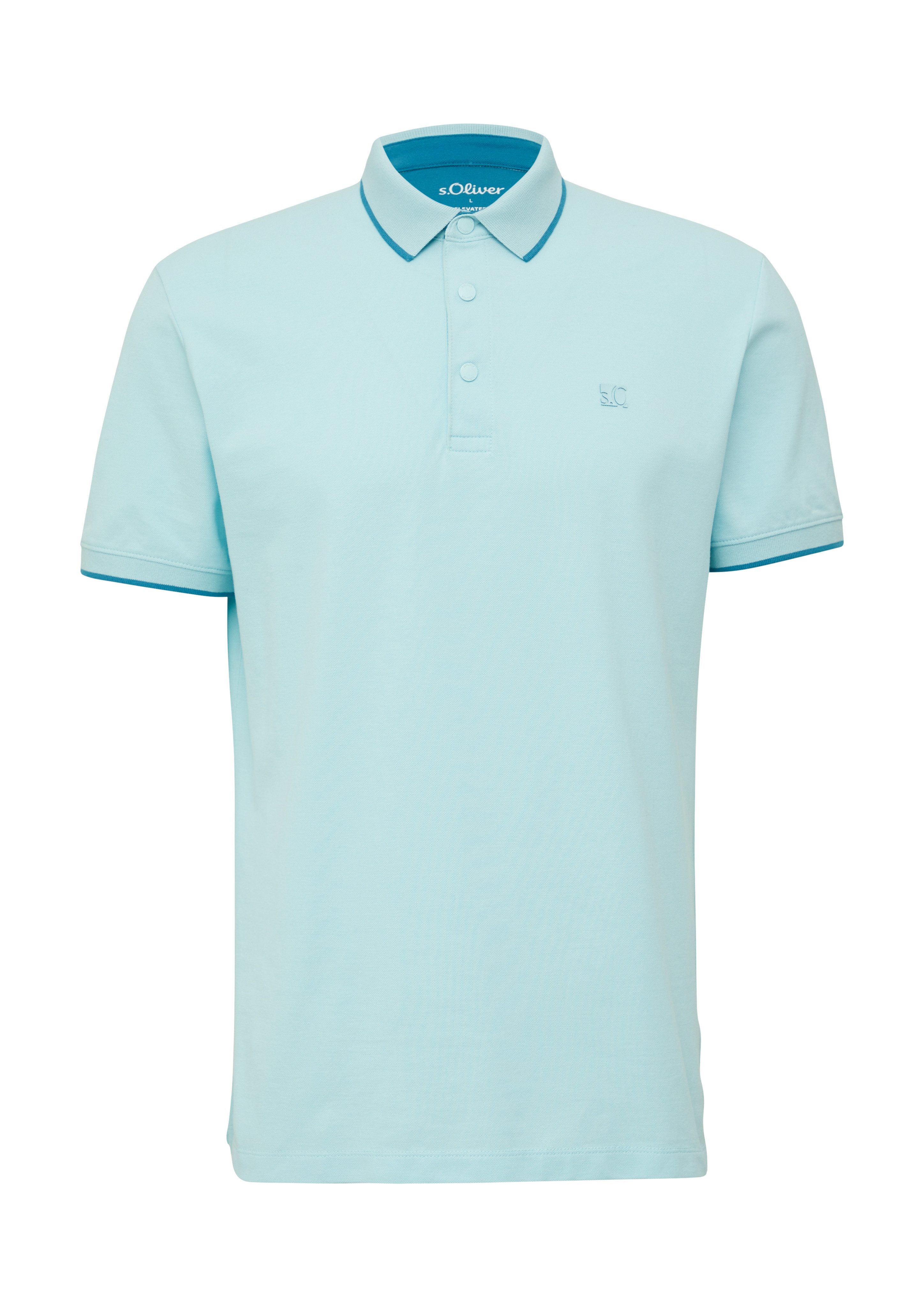 s.Oliver Poloshirt met contrastdetails
