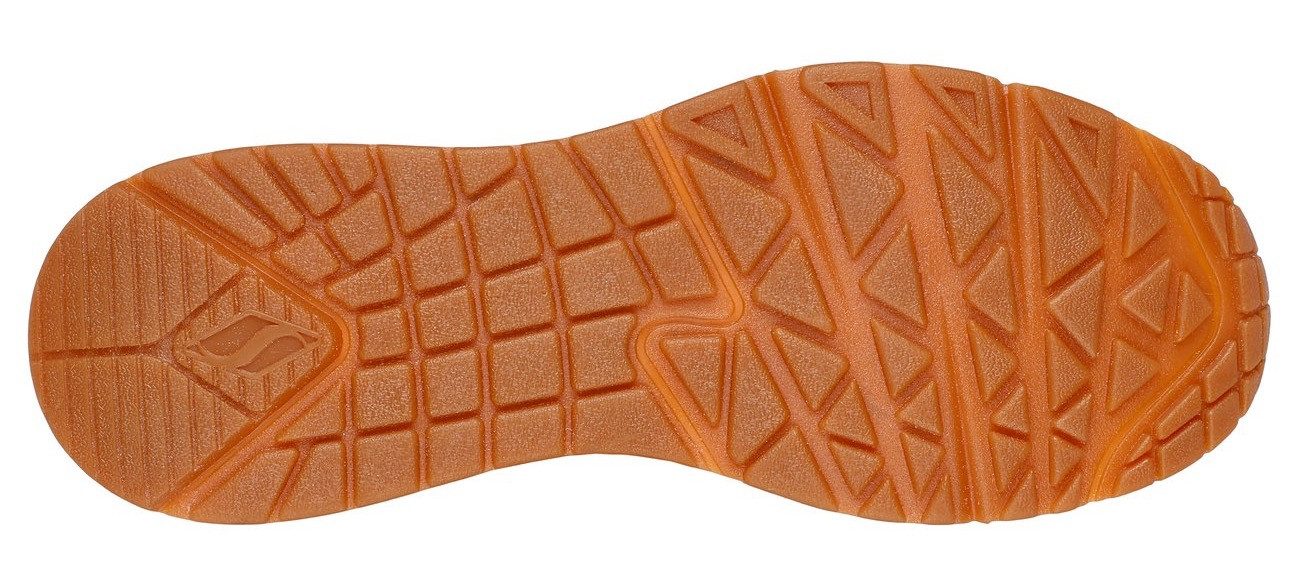 Skechers Sneakers UNO WEDGE-HI STEPS , wedge sneaker, veterschoen met air-cooled memory foam