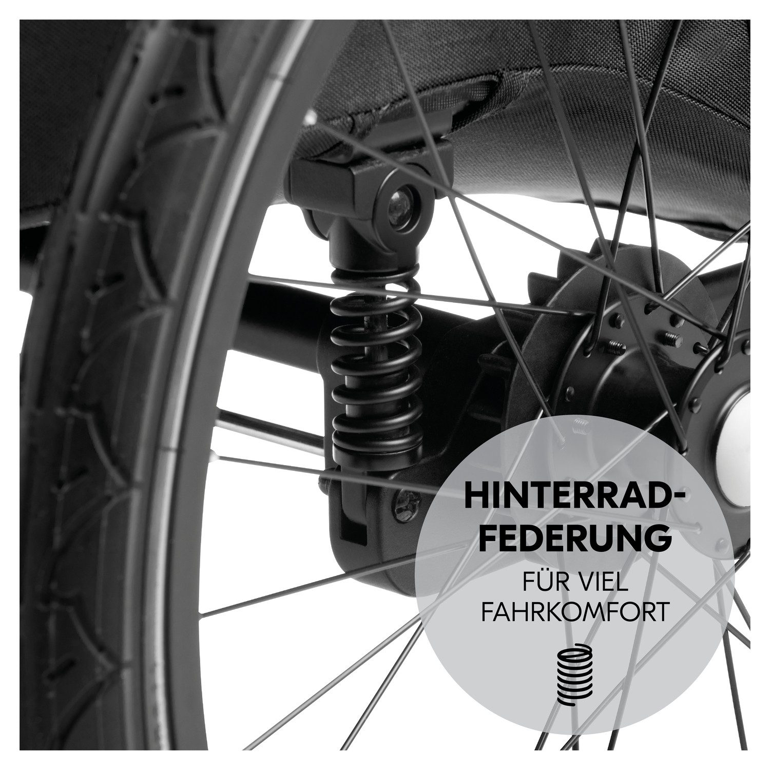 Hauck Kinderen fiets aanhanger 2in1 Bike Trailer und Buggy Dryk Duo Plus, black