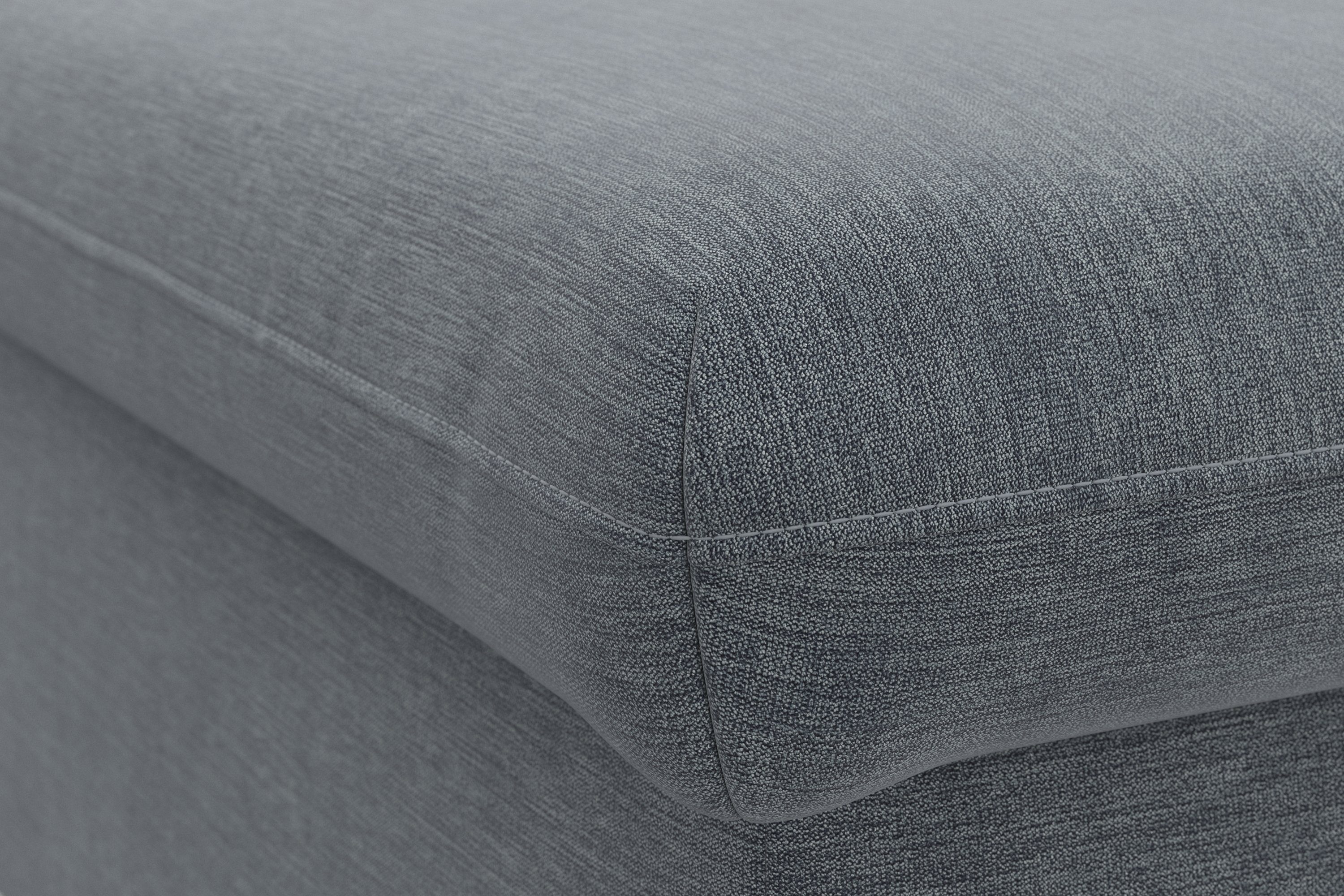 DOMO collection Hocker Topmatras met golfvering, op kunststof glijders