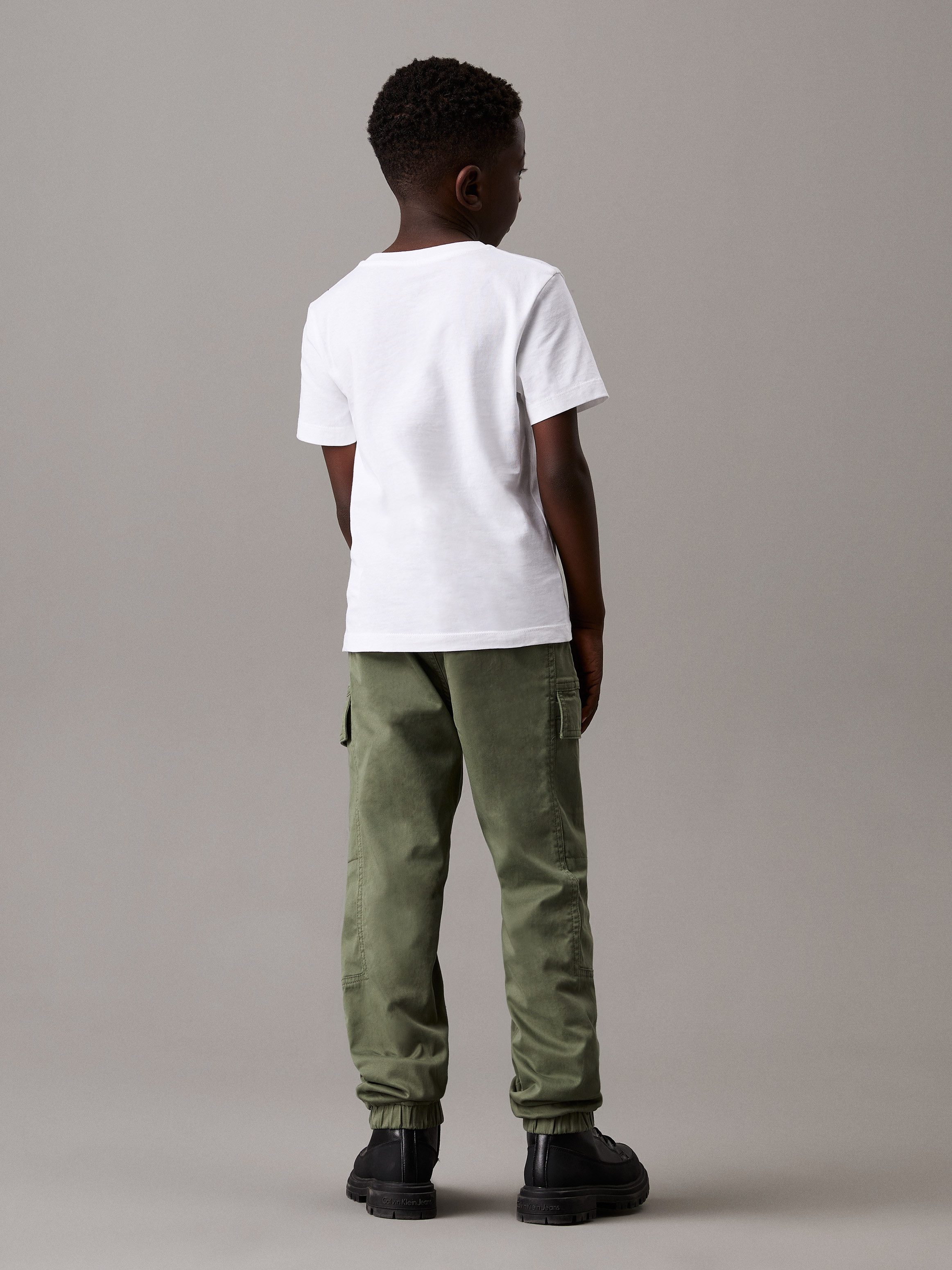 Calvin Klein Sweatbroek ESSENTIAL WOVEN CARGO PANTS voor kinderen tot 16 jaar met logo-print