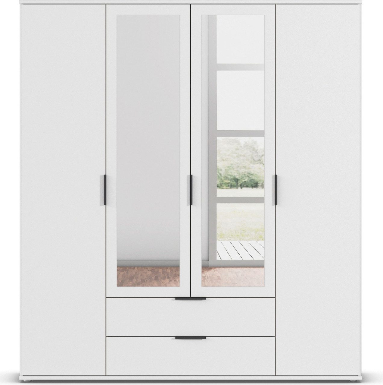rauch Draaideurkast Kledingkast Kast Garderobe Wasmand ESSEA in 2 Breedtes