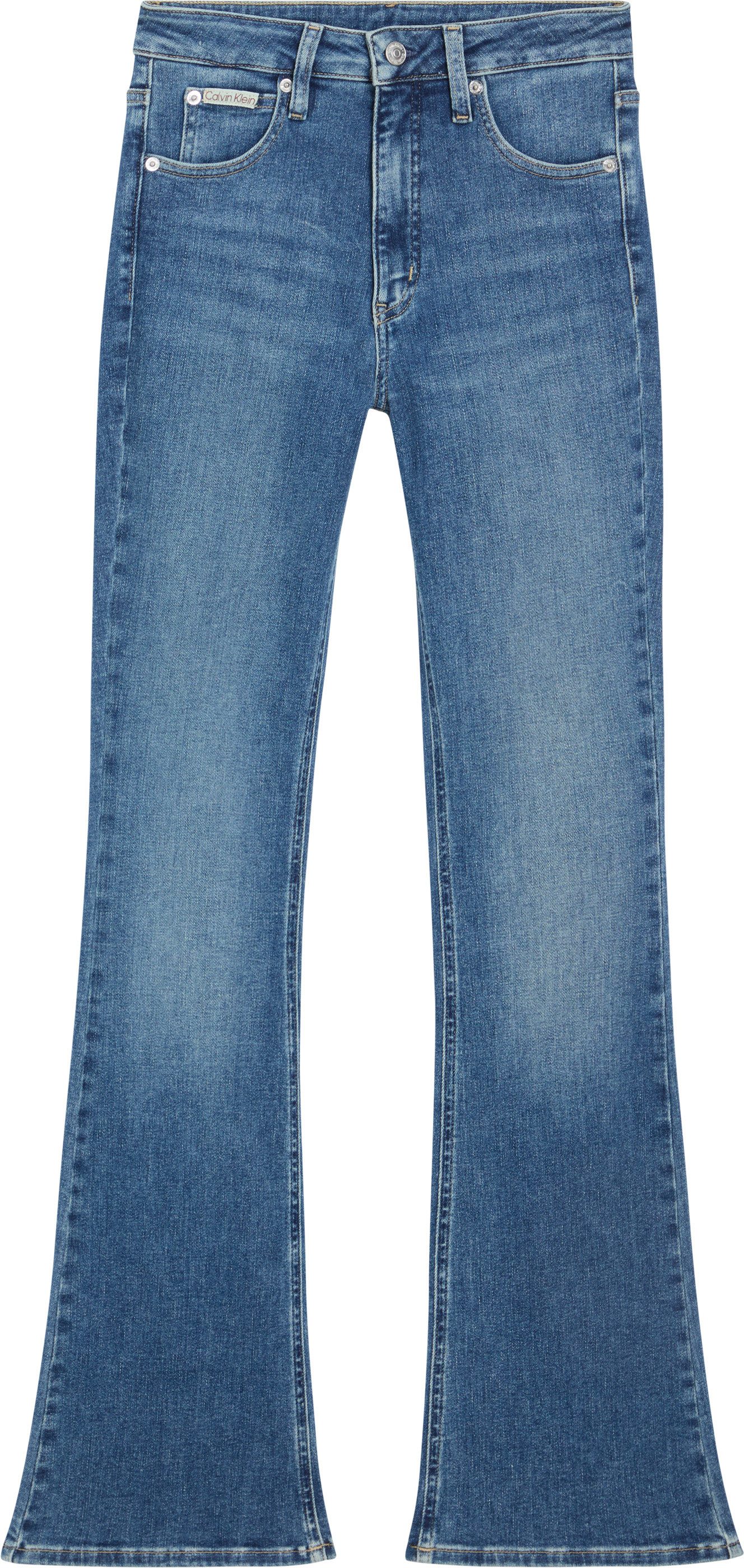 Calvin Klein Bootcut jeans SKINNY BOOTCUT in blauwe wassing