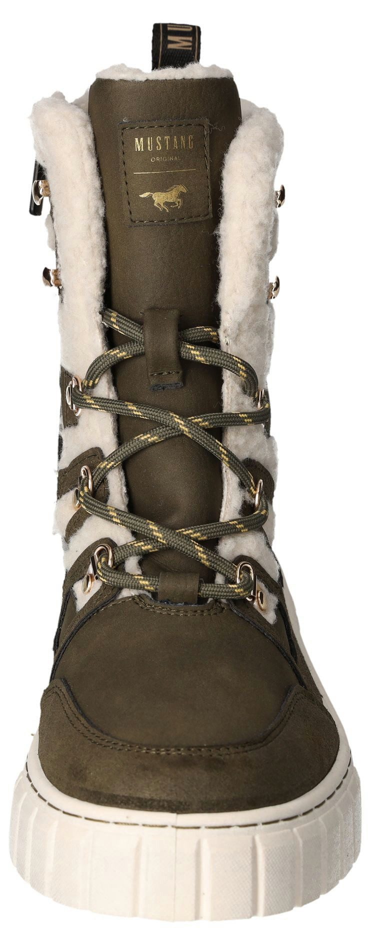 Mustang Shoes Winterlaarzen veterschoenen plateauboots snowboots met aanhaallus