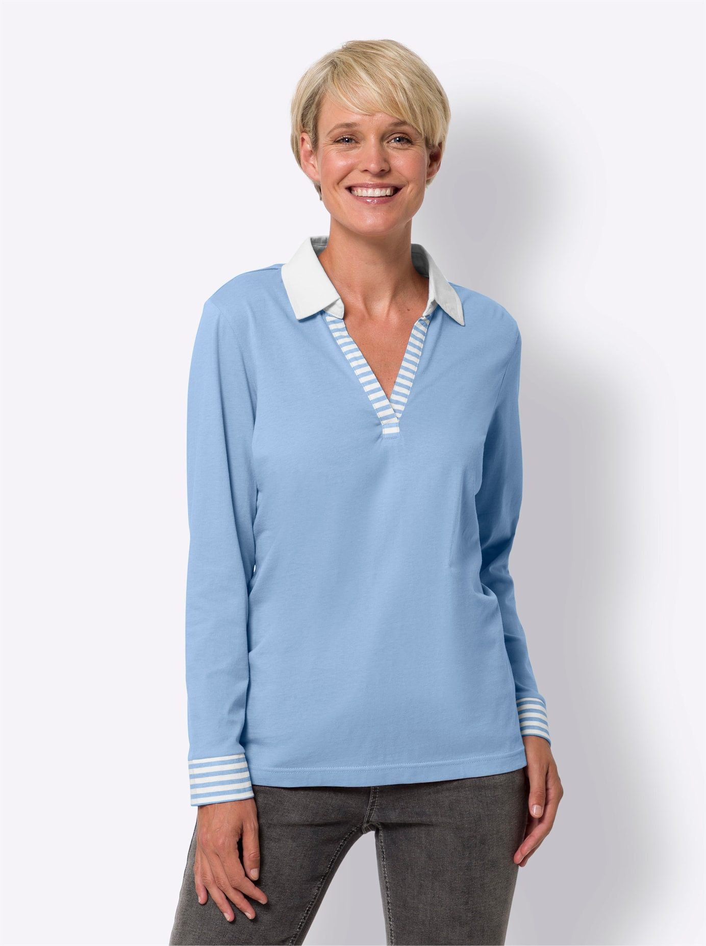 Classic Basics Shirt met lange mouwen (1-delig)