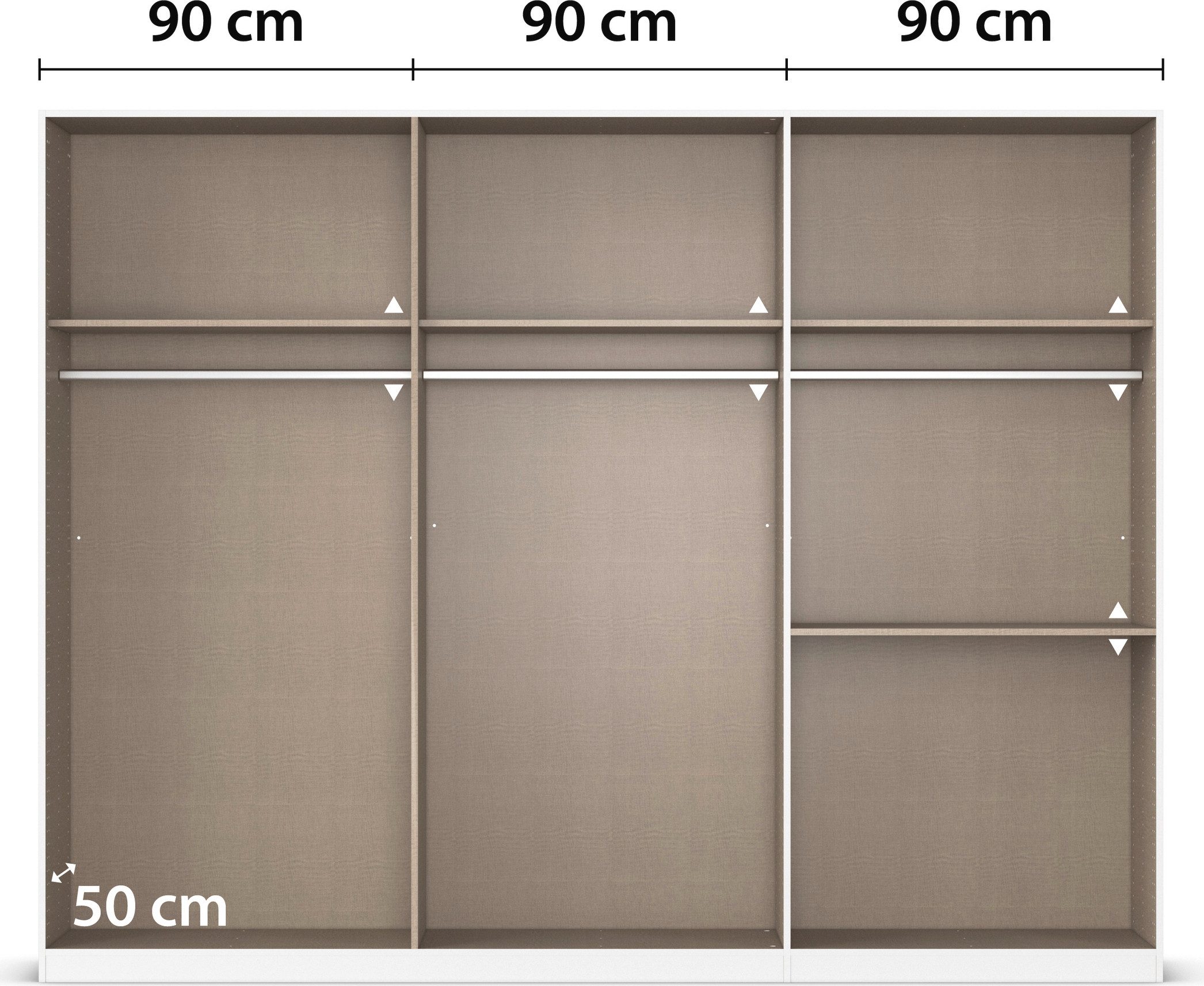 rauch Draaideurkast Kledingkast Kast Garderobe Slaapkamerkast PADUA volledig gemonteerde spiegeldeuren, twee grote lades made in germany