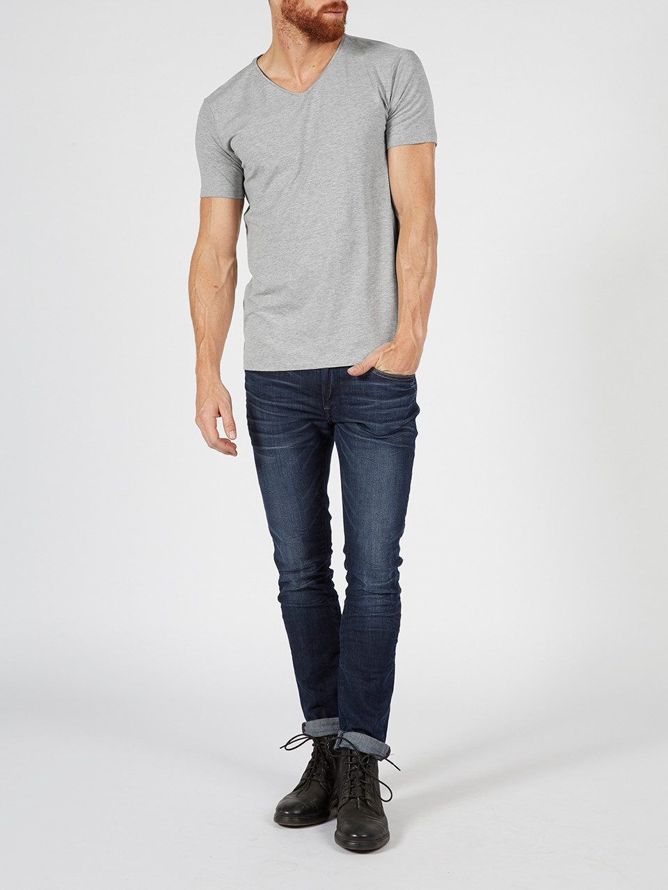 Petrol Industries T-shirt V-hals (Set van 2)