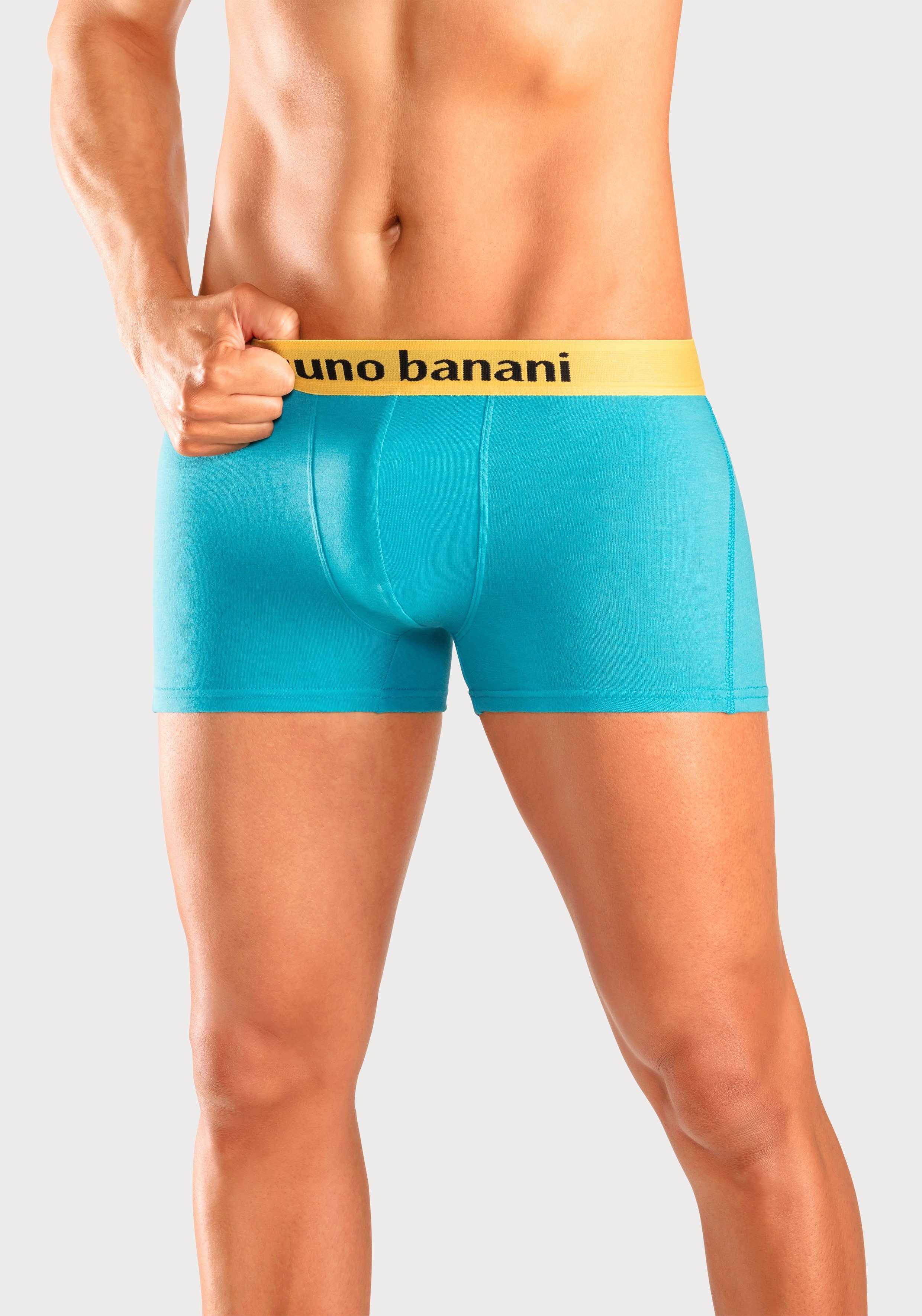 Bruno Banani Boxershort voor heren met gekleurd merkopschrift bij de boord (set, 4 stuks)