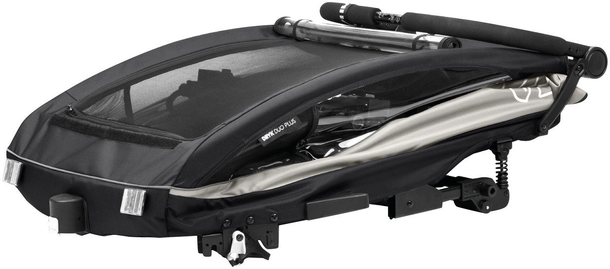 Hauck Kinderen fiets aanhanger 2in1 Bike Trailer und Buggy Dryk Duo Plus, black