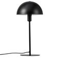 nordlux tafellamp ellen stabiele metalen behuizing in tijdloos scandinavisch design, koepelvormige lampenkap, chic zwart zwart