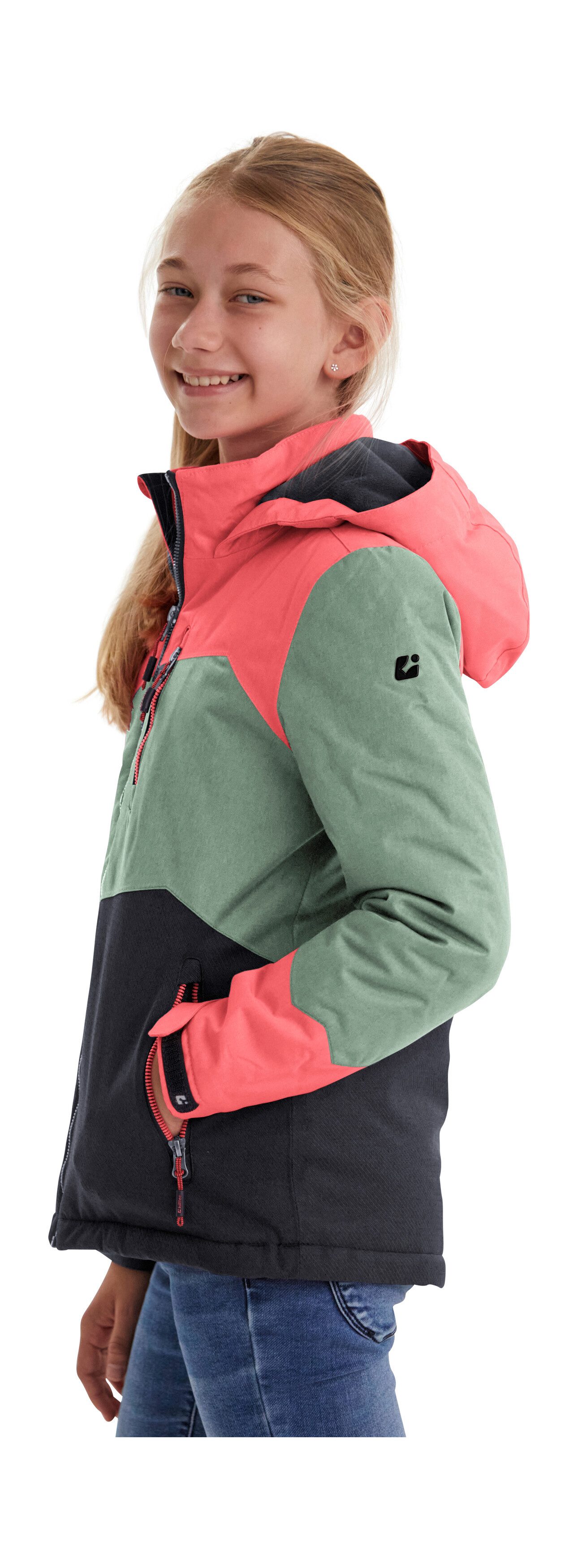 Killtec Outdoorjack Lynge GRLS JCKT B Waterdichte winterjas met capuchon, fleece, verstelbare mouwen