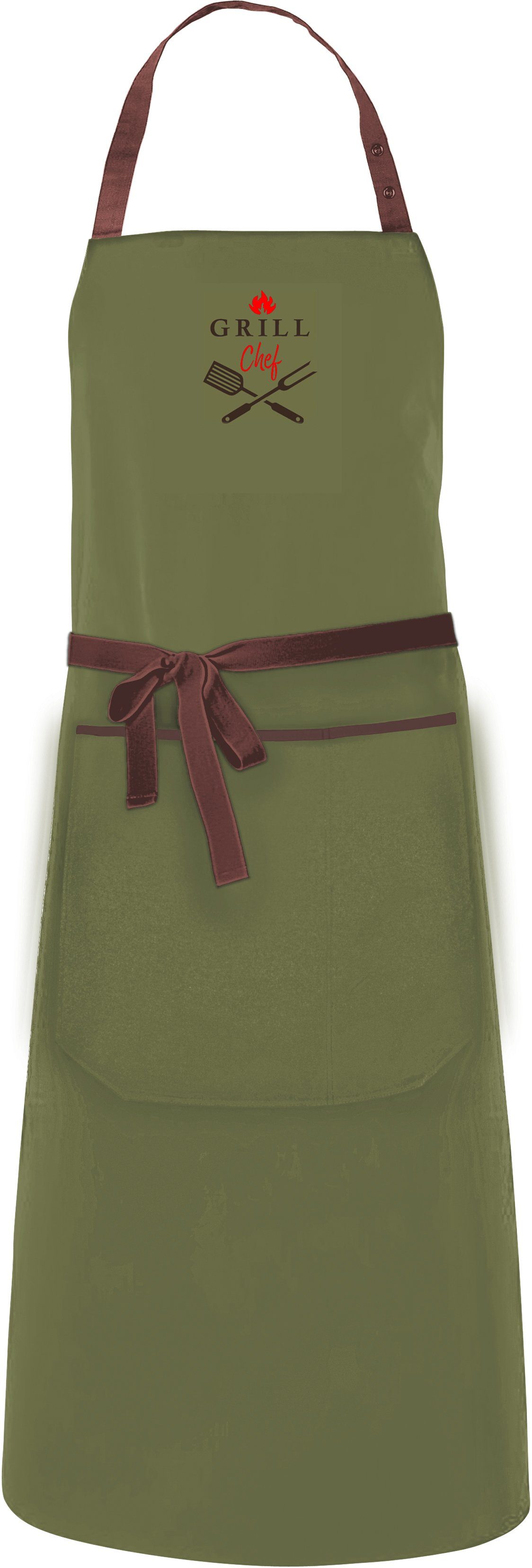 APELT Barbecueschort 3963 Outdoor, GRILL Chef (1-delig) keukentextiel groen