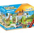 playmobil constructie-speelset dierenartspraktijk in de dierentuin (70900), family fun made in germany (122 stuks) multicolor