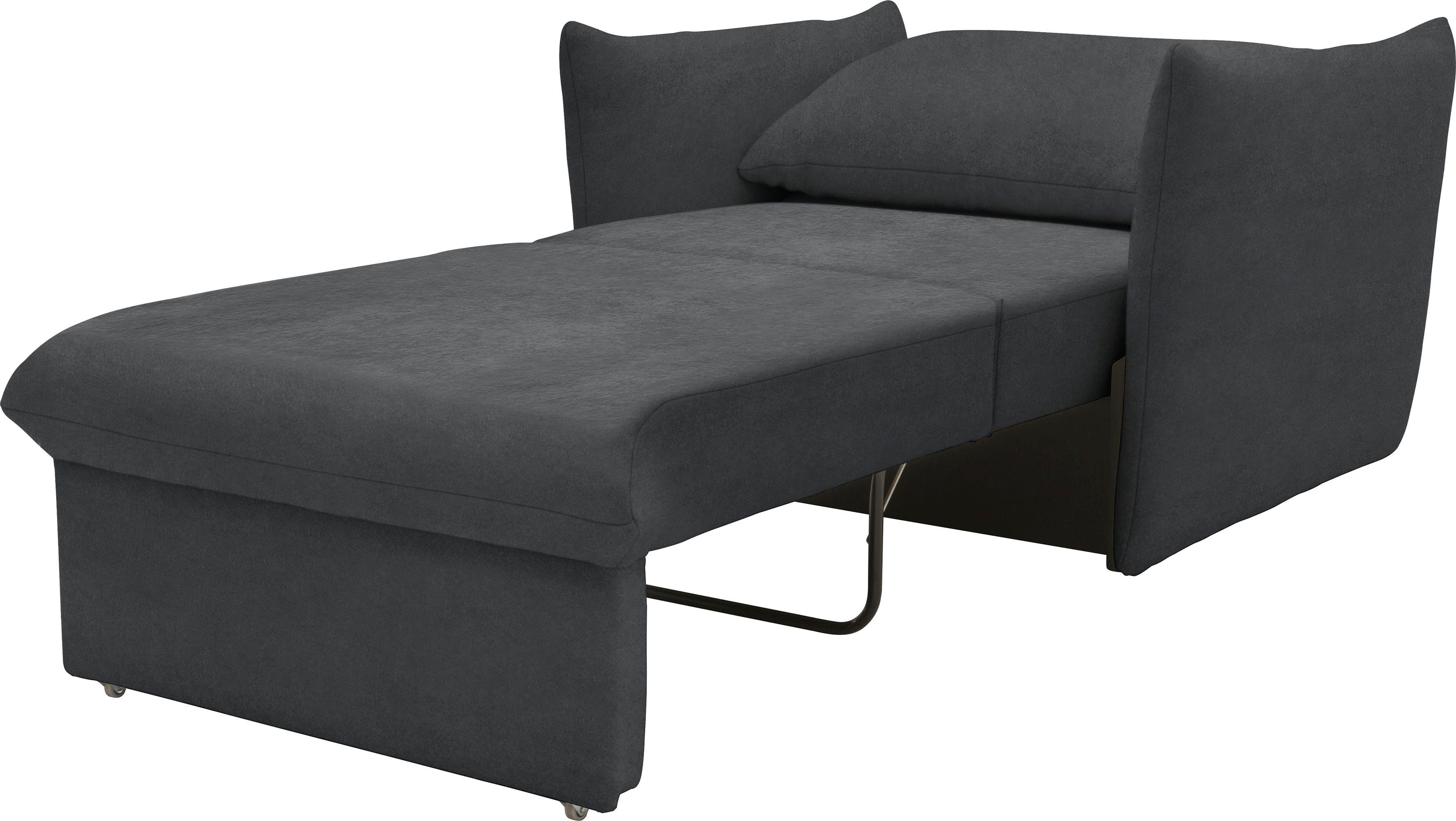 LOOKS BY WOLFGANG JOOP Fauteuil LOOKS XII Slaapstoel, Slaapfunctie Boxspringbekleding, met slaapfunctie, kussen-look