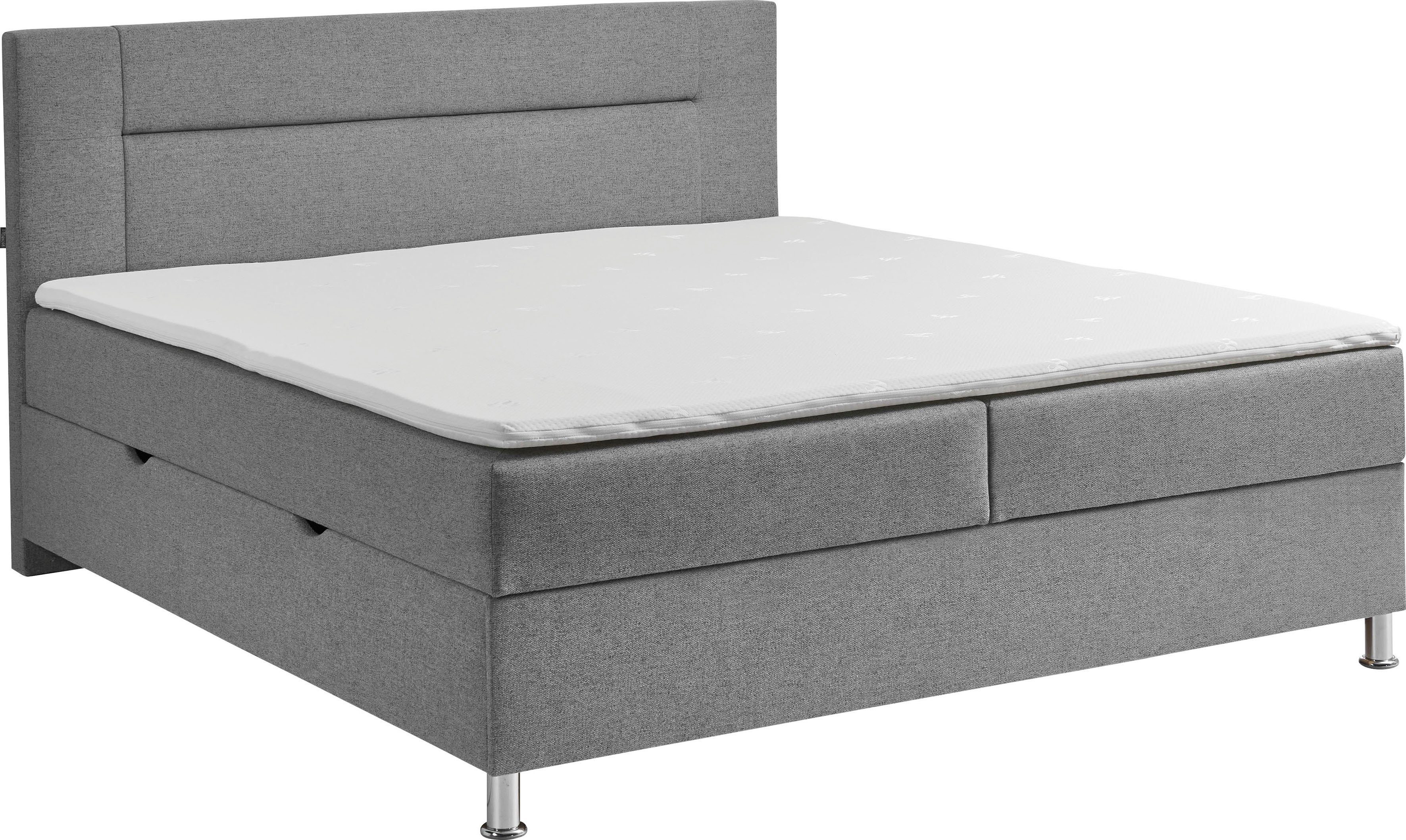 INOSIGN Boxspring Escalon met opbergruimte, inclusief topper beschikbaar in de breedtes 120x200 cm en 180x200 cm