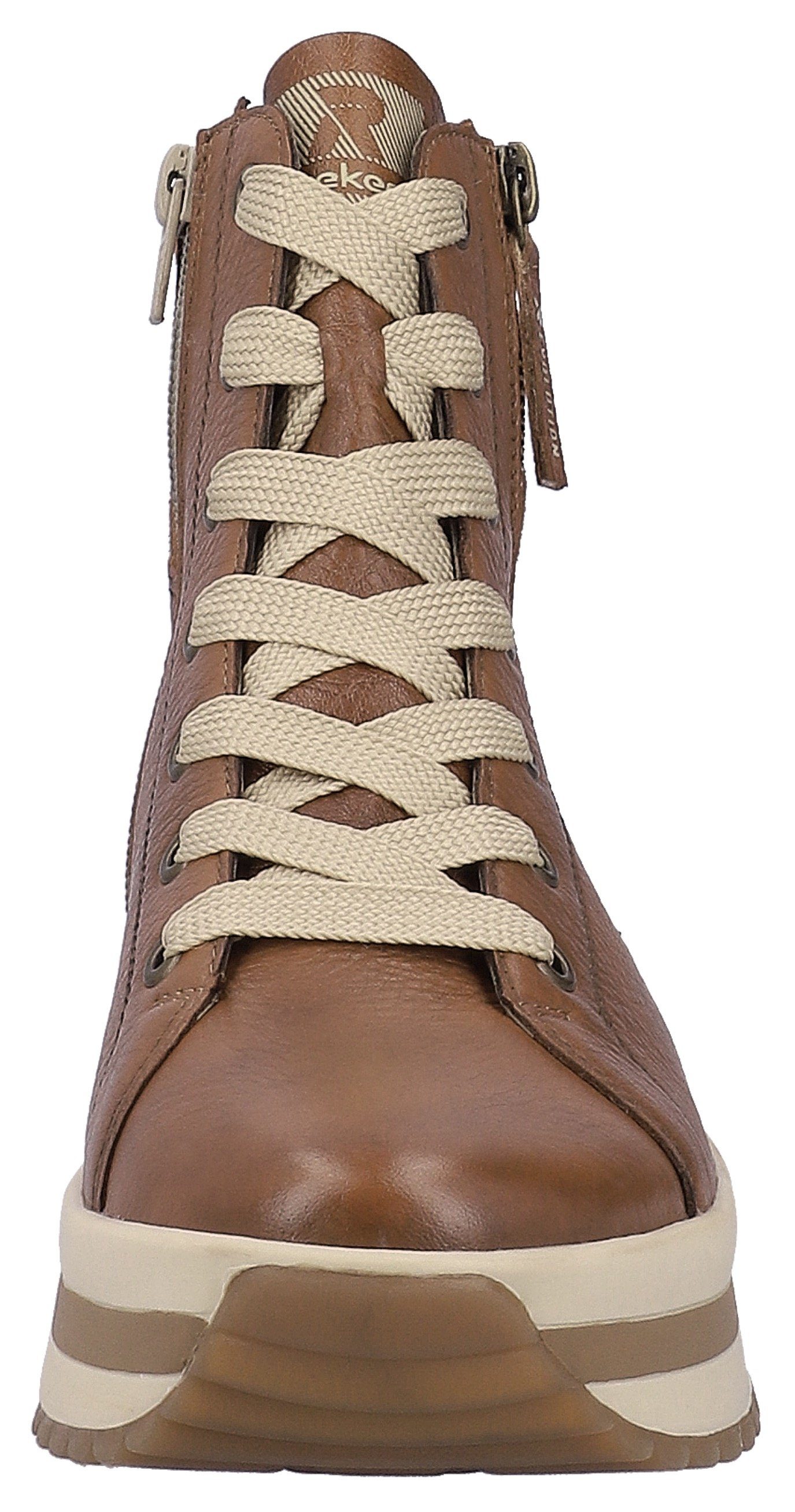 Rieker EVOLUTION Hoge veterschoenen , plateaulaarsjes, high top sneakers with two zippers