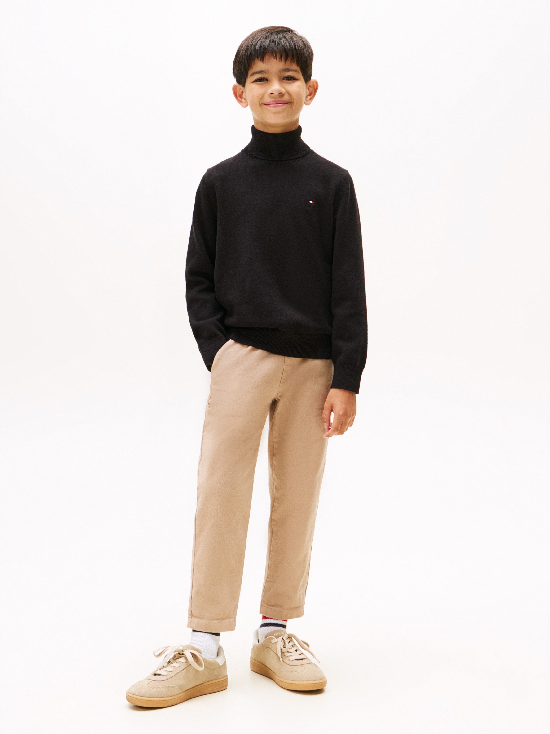 Tommy Hilfiger Gebreide trui COTTON TURTLE NECK SWEATER