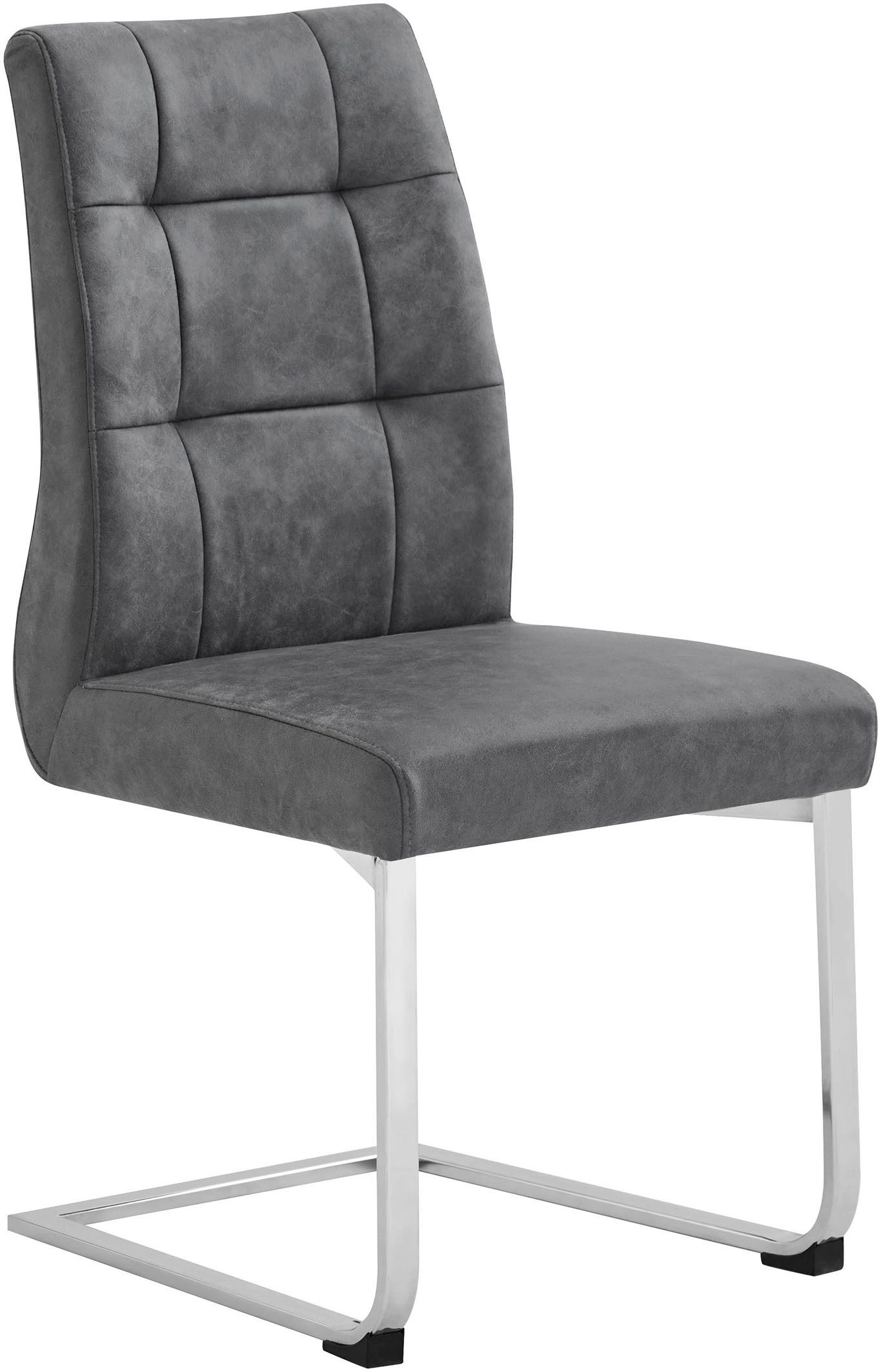 byLIVING Eetkamerstoel Marlen XXL belastbaar tot 150 kg, vintage bekleding, sledestoel (set, 2 stuks)